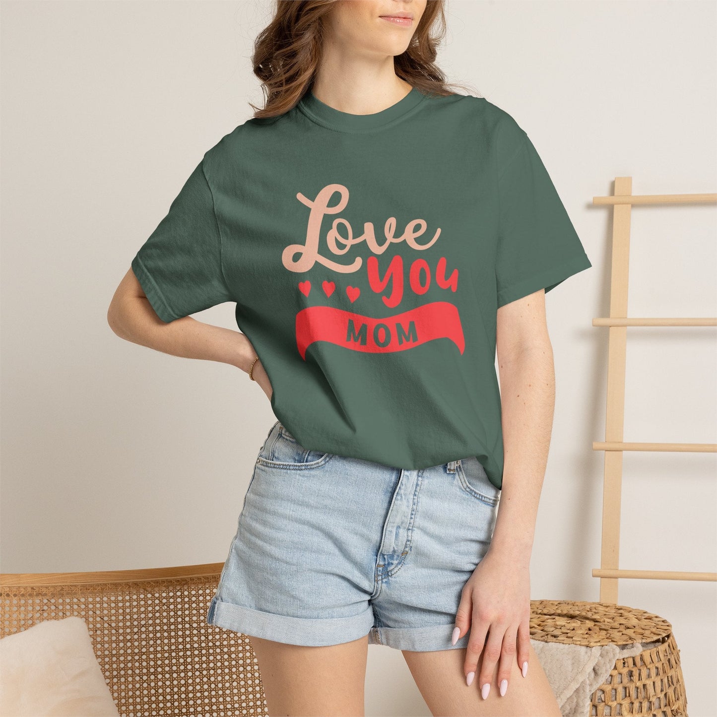Mom T-shirt Mother Day Mama Tee Unisex Comfort Colors Garment-Dyed Cotton h50