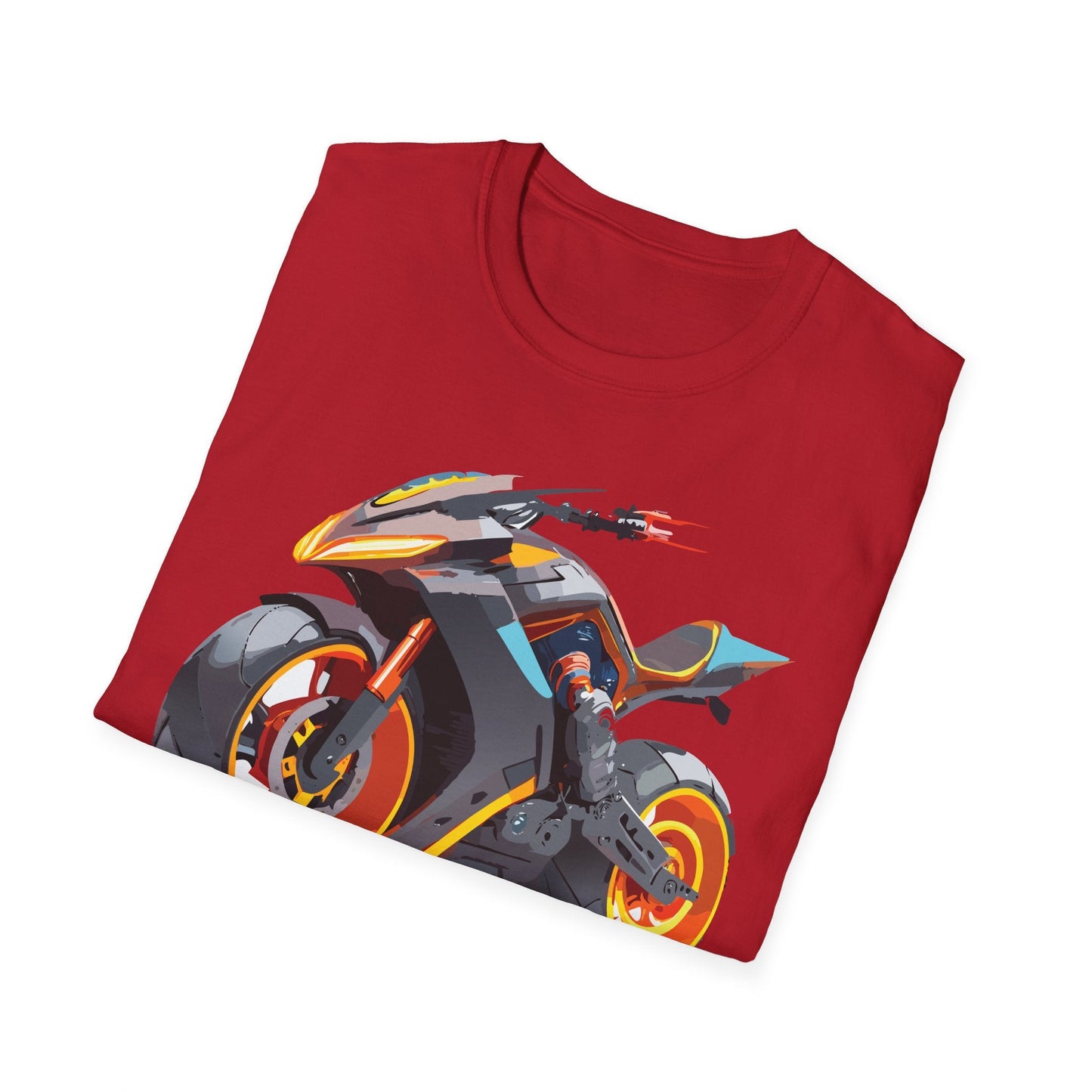 Bike Graphic Unisex Cotton Motorcycle Art Design Tee 2