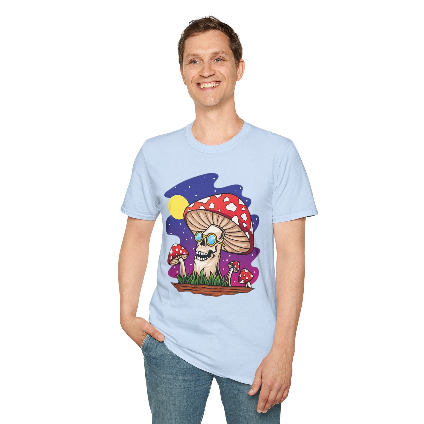 Mashroom Mushroom Tee Shirt Unisex Funny Fungus Design Softstyle 64000 Cotton Tee