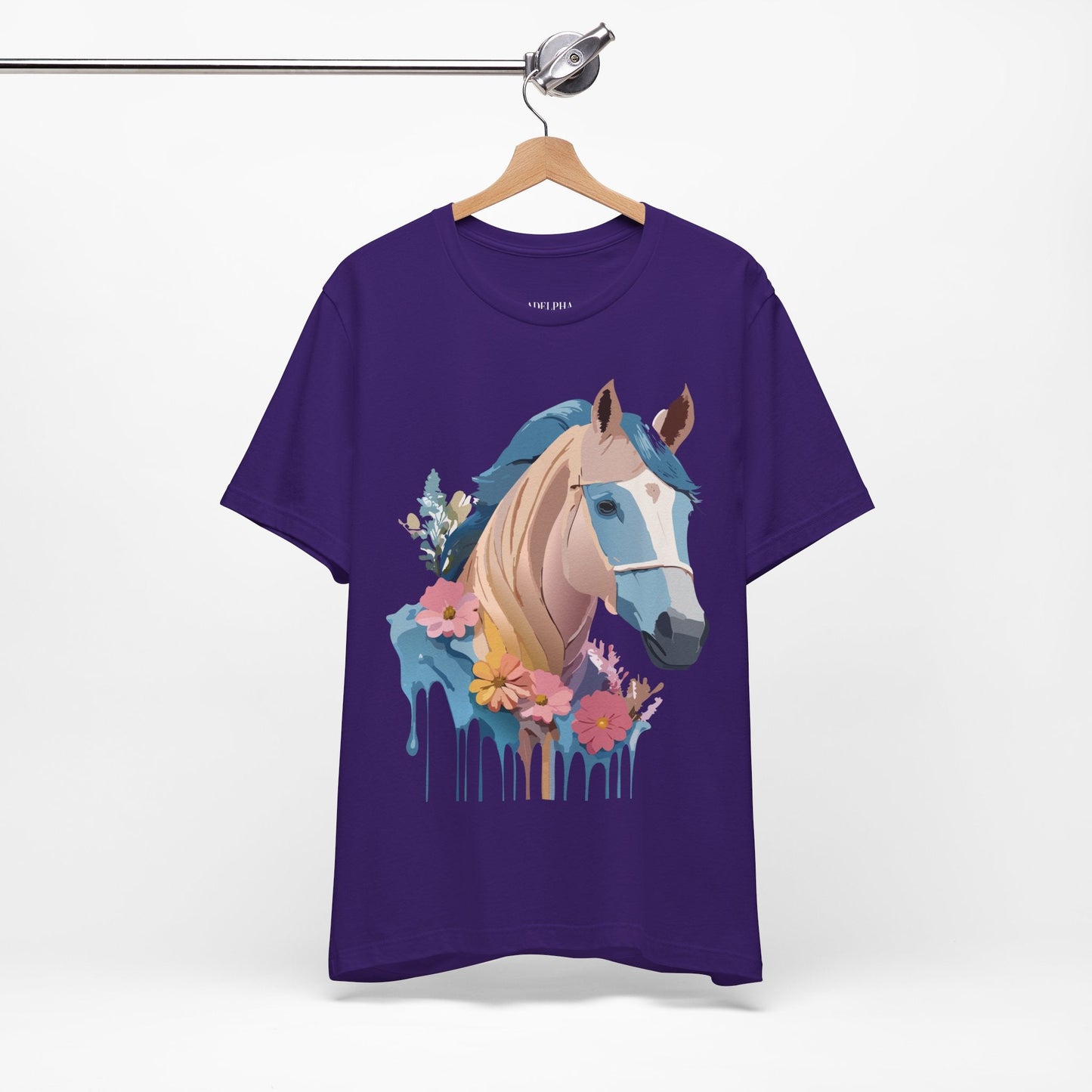 Horse Graphic Unisex 100 Cotton Vintage Animal Art T-Shirt 12