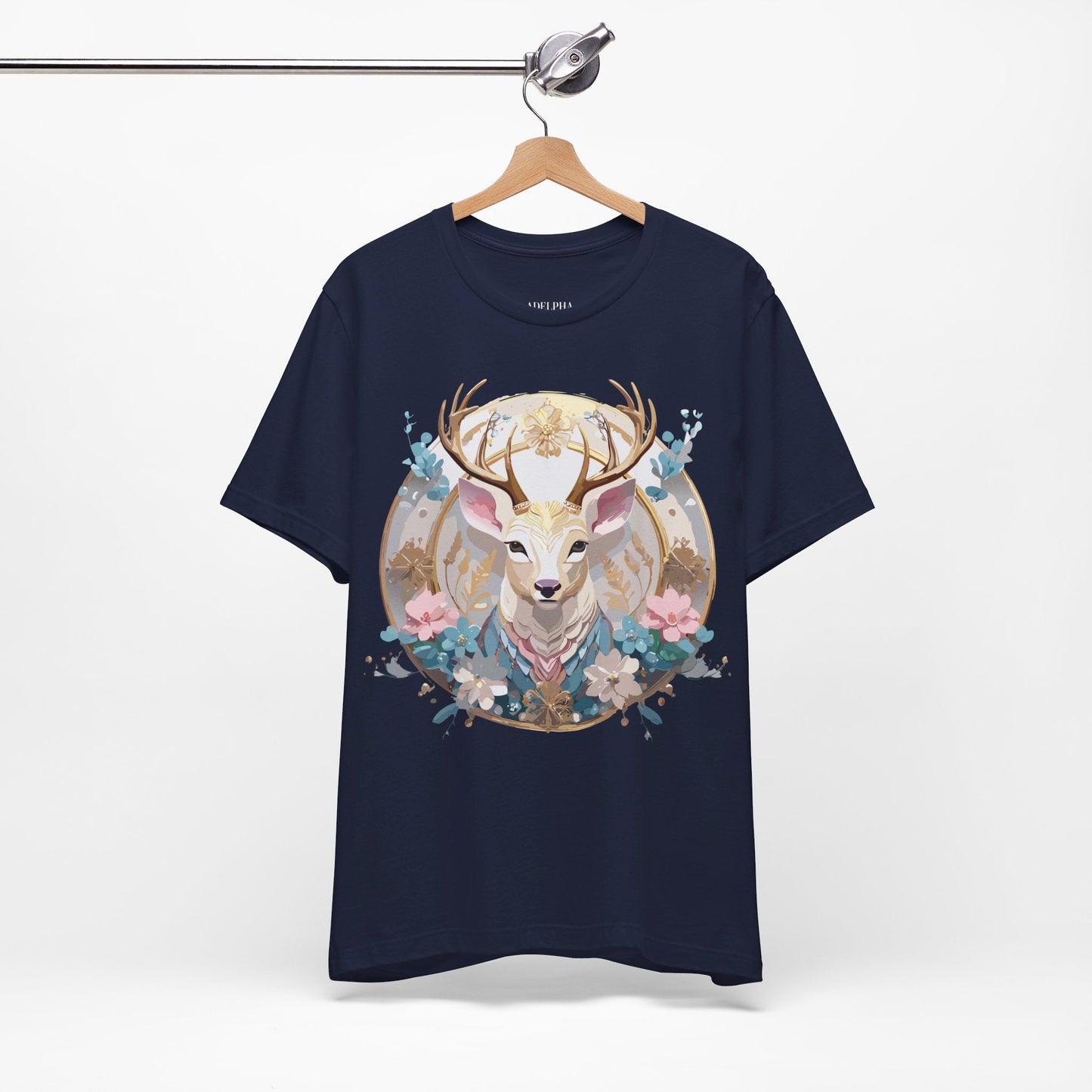 Adelpha Medallion Graphic Tee Unisex Short Sleeve Vintage Inspired Premium Art Design