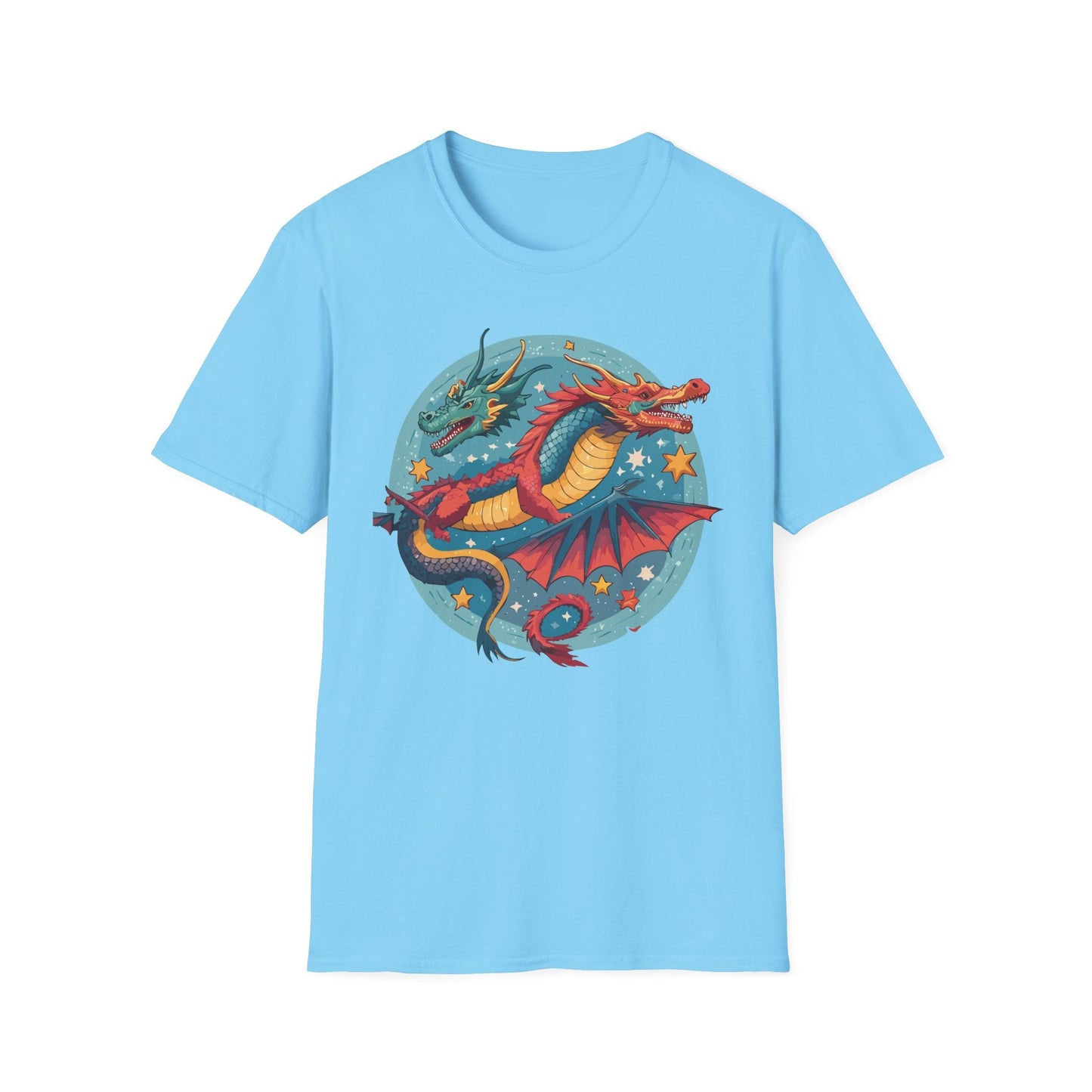 Dragon Graphic Unisex 100 Cotton Tee with Animal Artwork Design 19