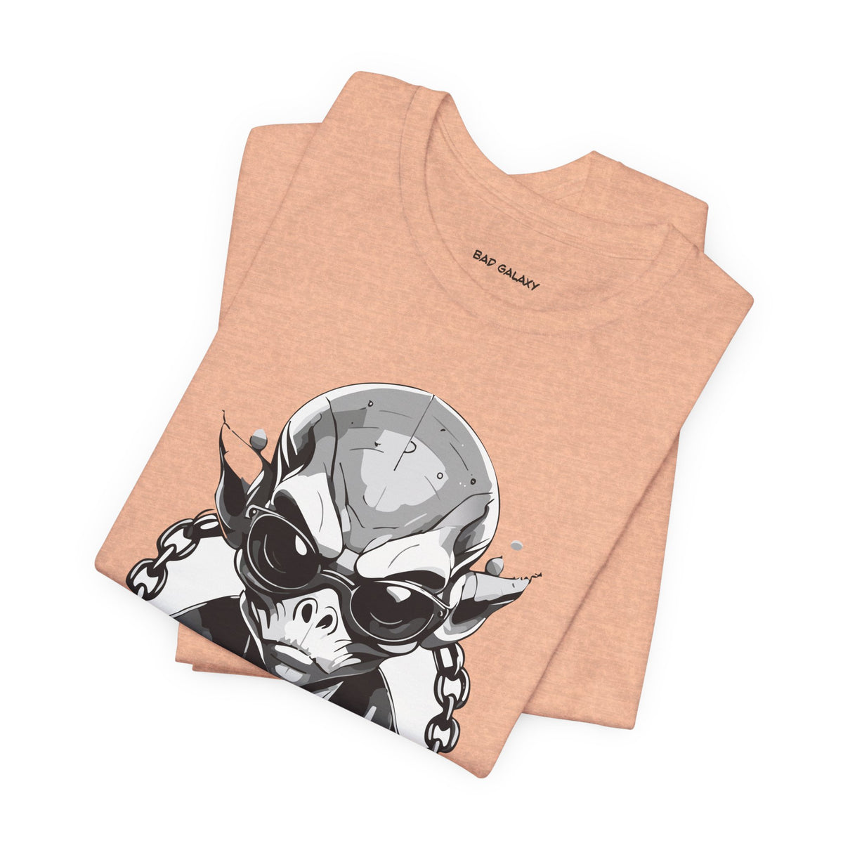 Alien Graphic Unisex Cotton Bella+Canvas Tee with Art Design b52