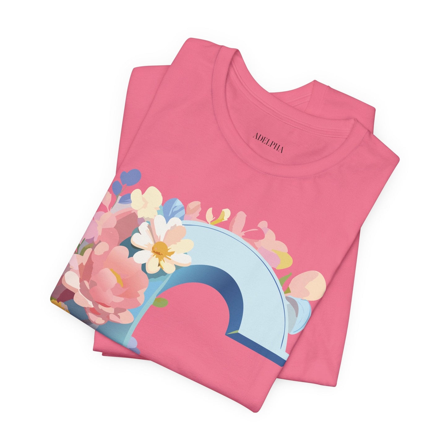 Letter C Shirt Graphic Tee Unisex Short Sleeve Vintage Art Adelpha Premium Quality