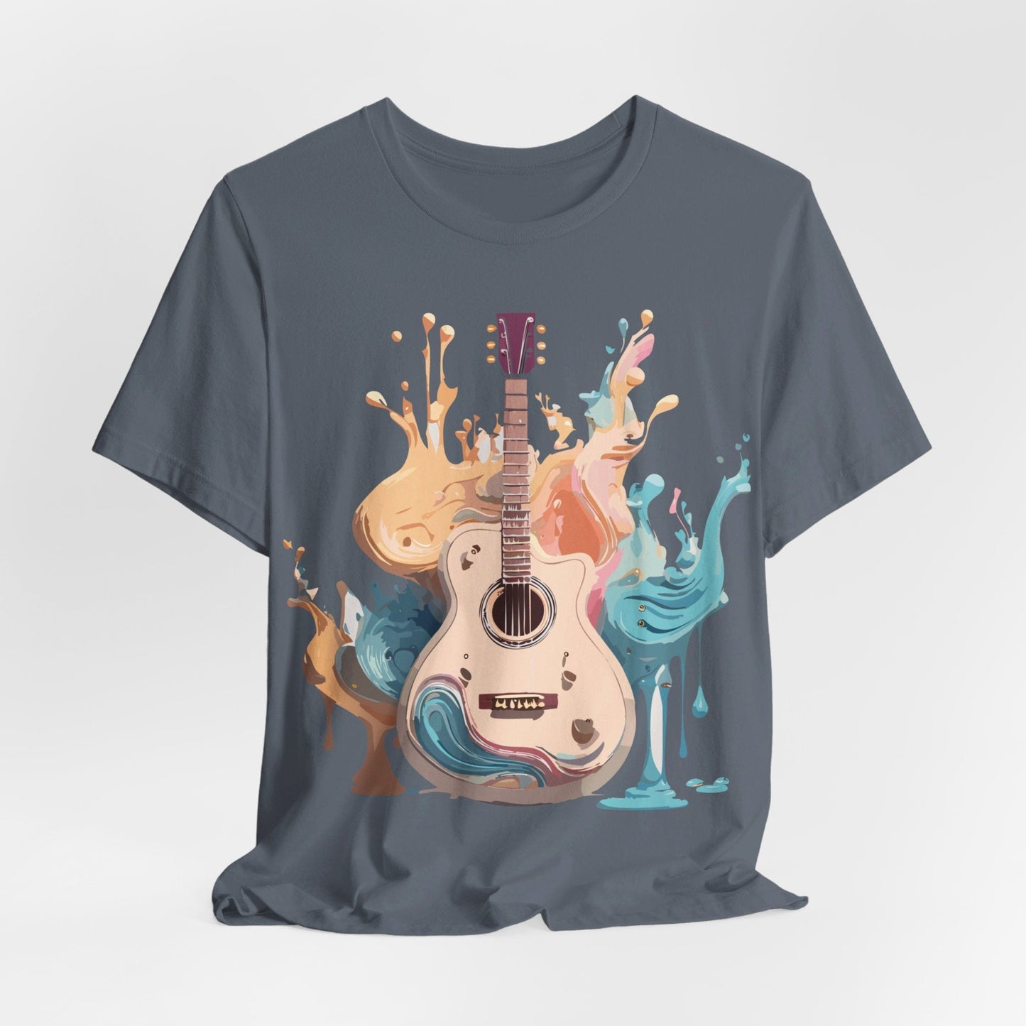 Music Graphic Unisex 100 Cotton Vintage Art with Musical Elements Tee 67