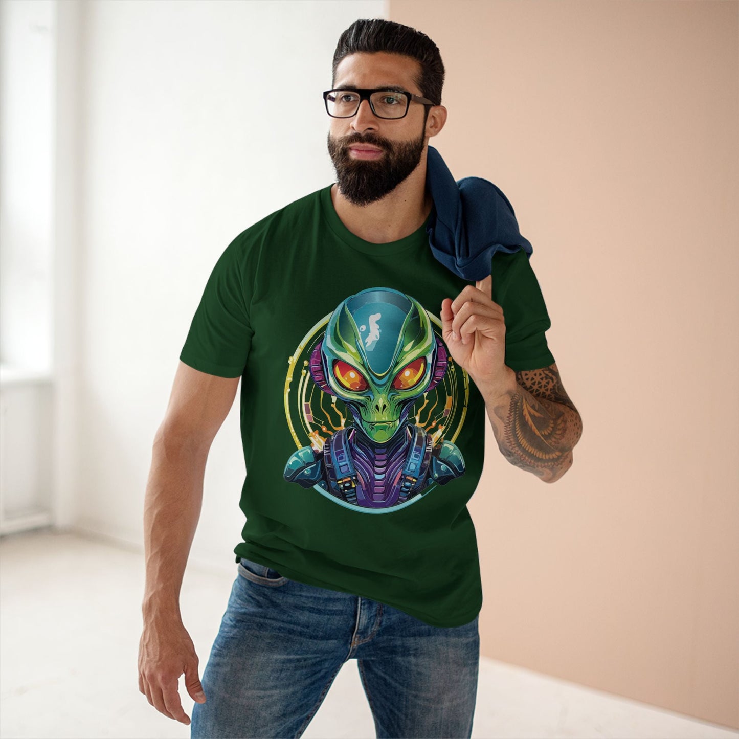 Aliens Graphic Unisex 100 Cotton Staple Tee 15