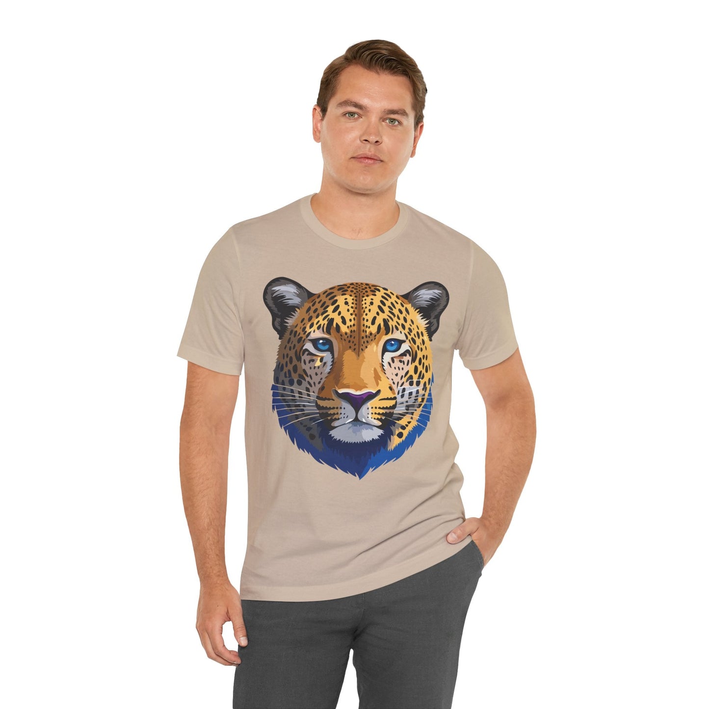 Unisex Animal Graphic Tee Shirt With Wildlife Art Design For Everyday Comfort Short Sleeve
