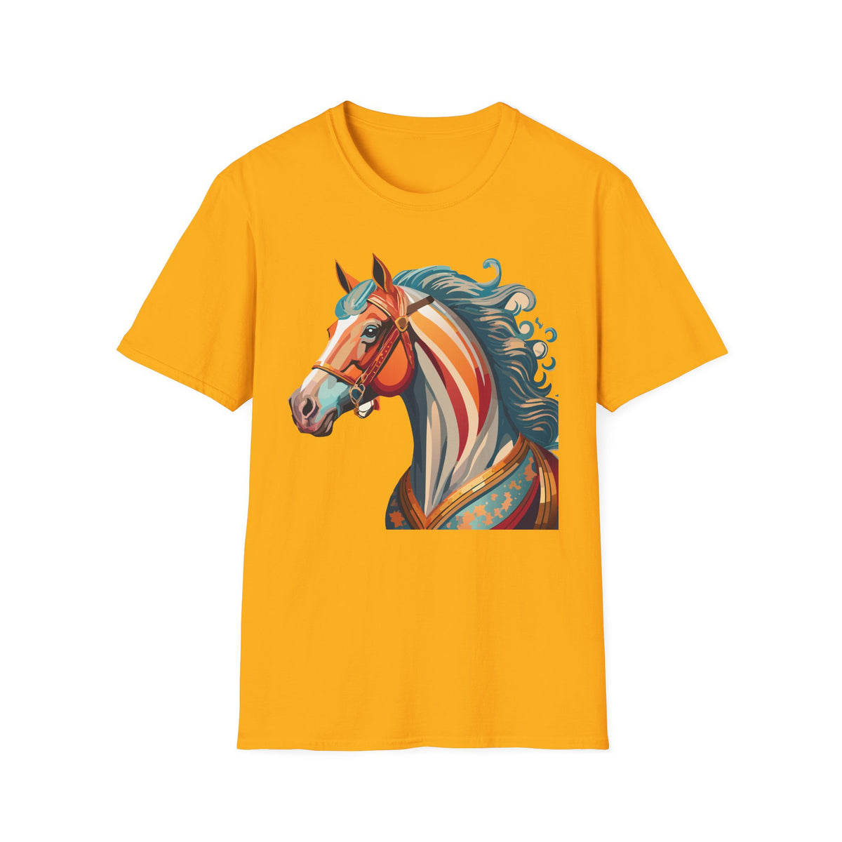 Colorful Abstract Horse T-Shirt | Artistic Stallion Tee