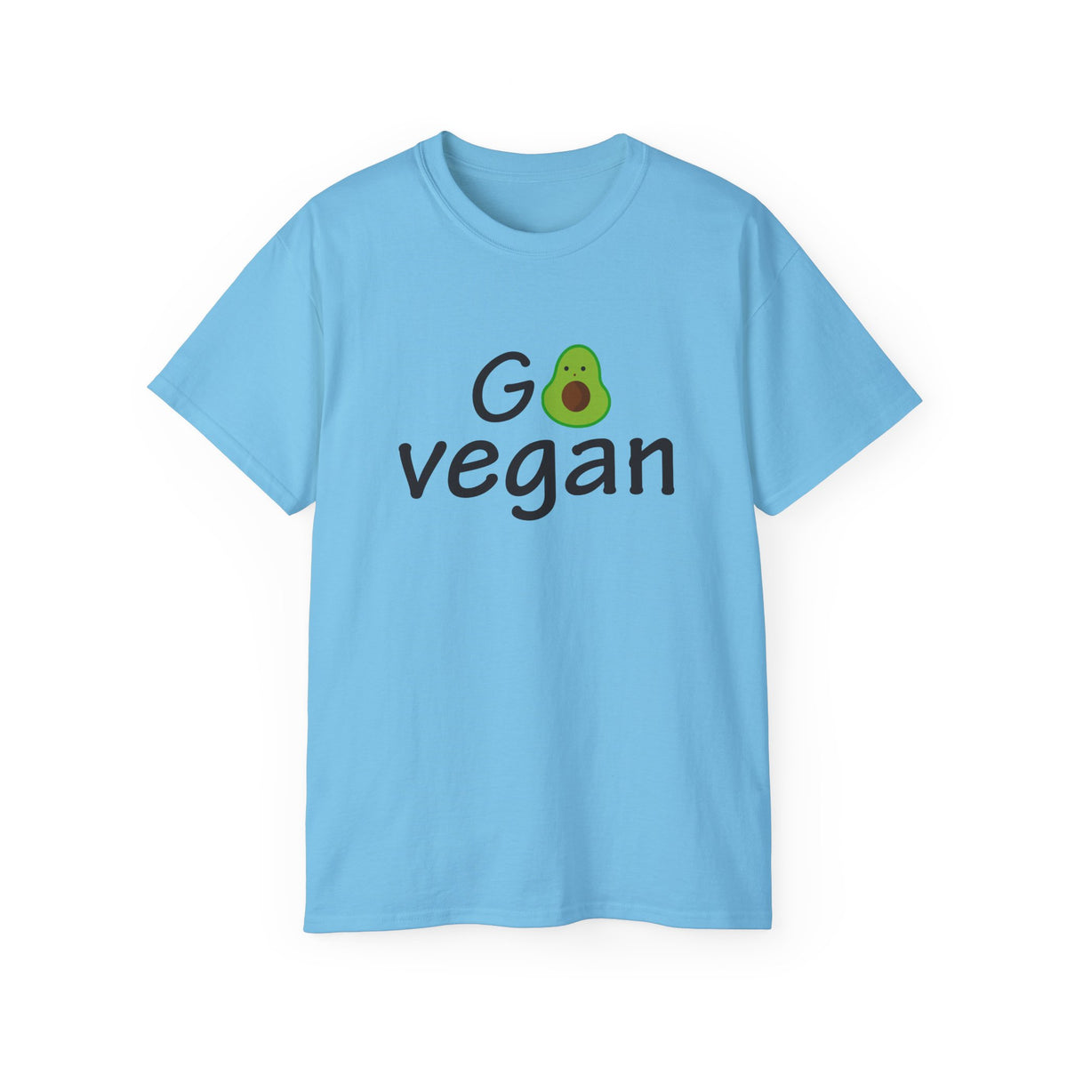 Go Vegan avocado graphic T-Shirt | plant based tee