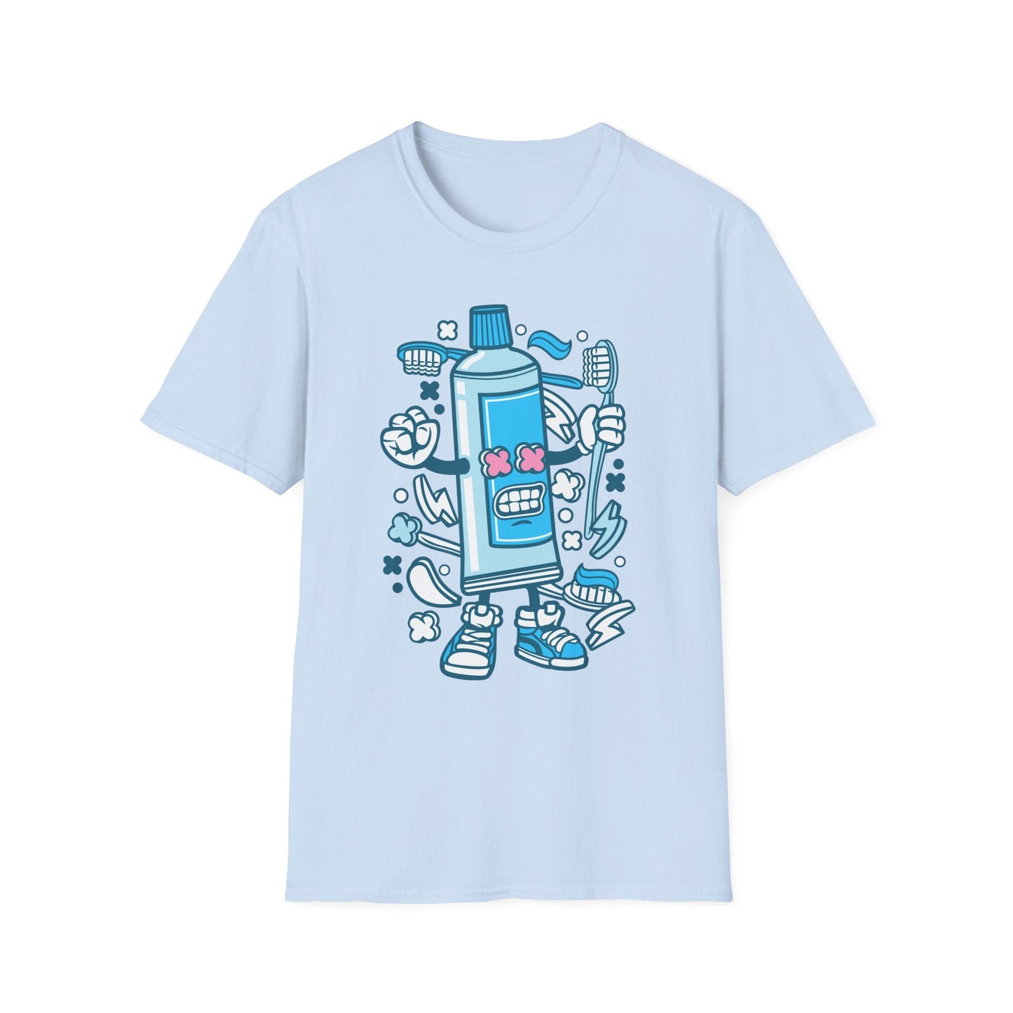 Cartoon Animation T Shirt Unisex Gildan Softstyle 64000 Tee With Fun Art Design Artwork