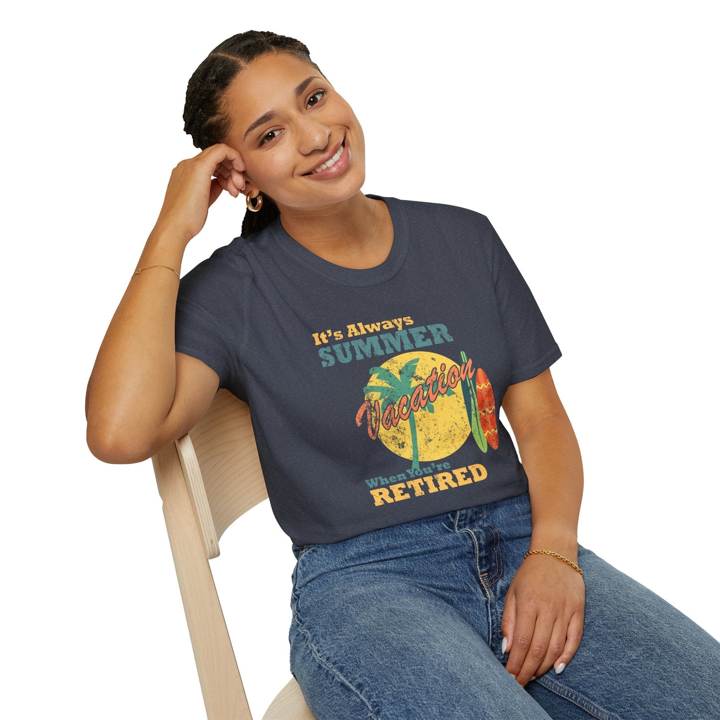 Summer Unisex T Shirt With Art Design Gildan Softstyle 64000 100 Percent Cotton Tee