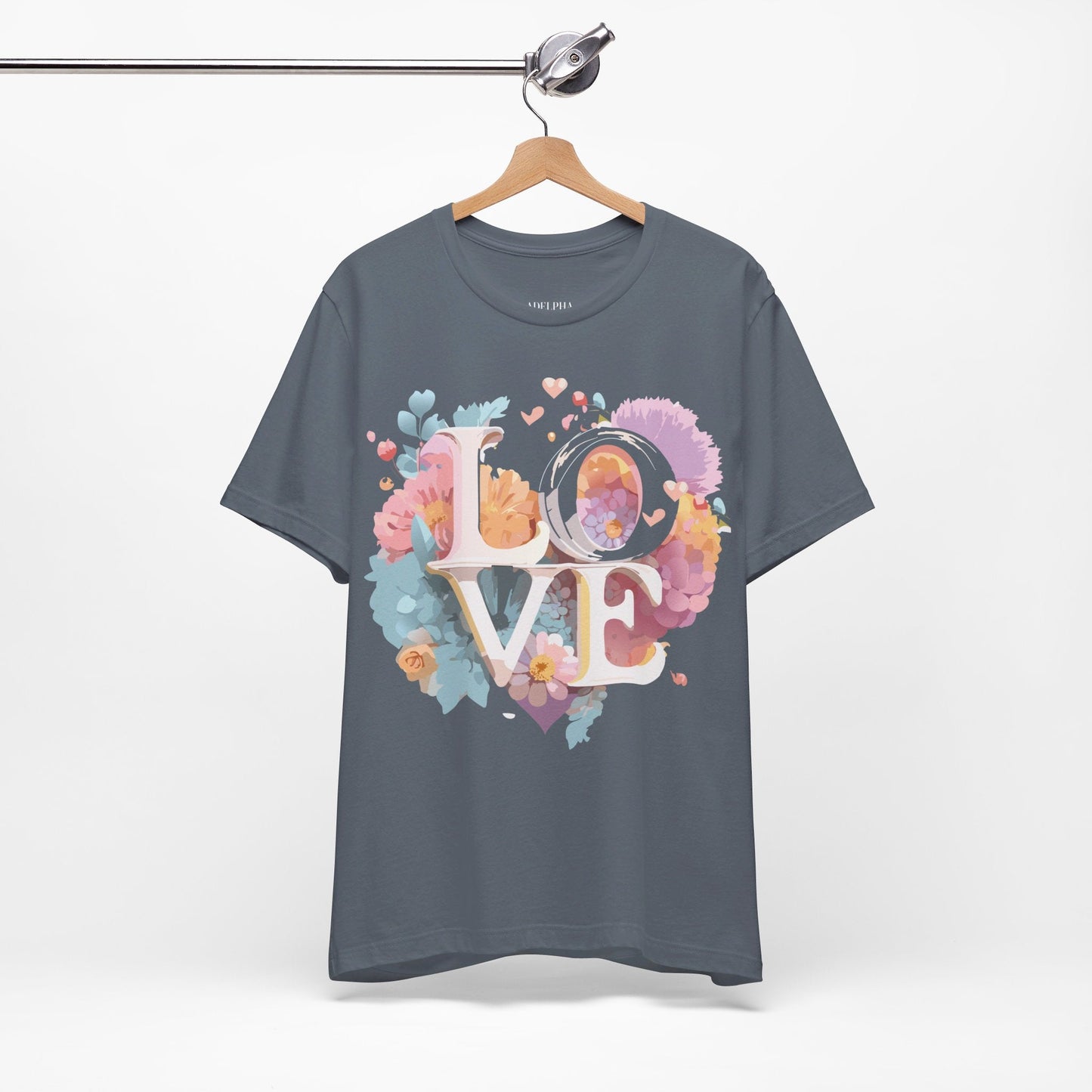 Valentine Graphic Tee Unisex Jersey Short Sleeve Art Design By Adelpha Vintage Artwork