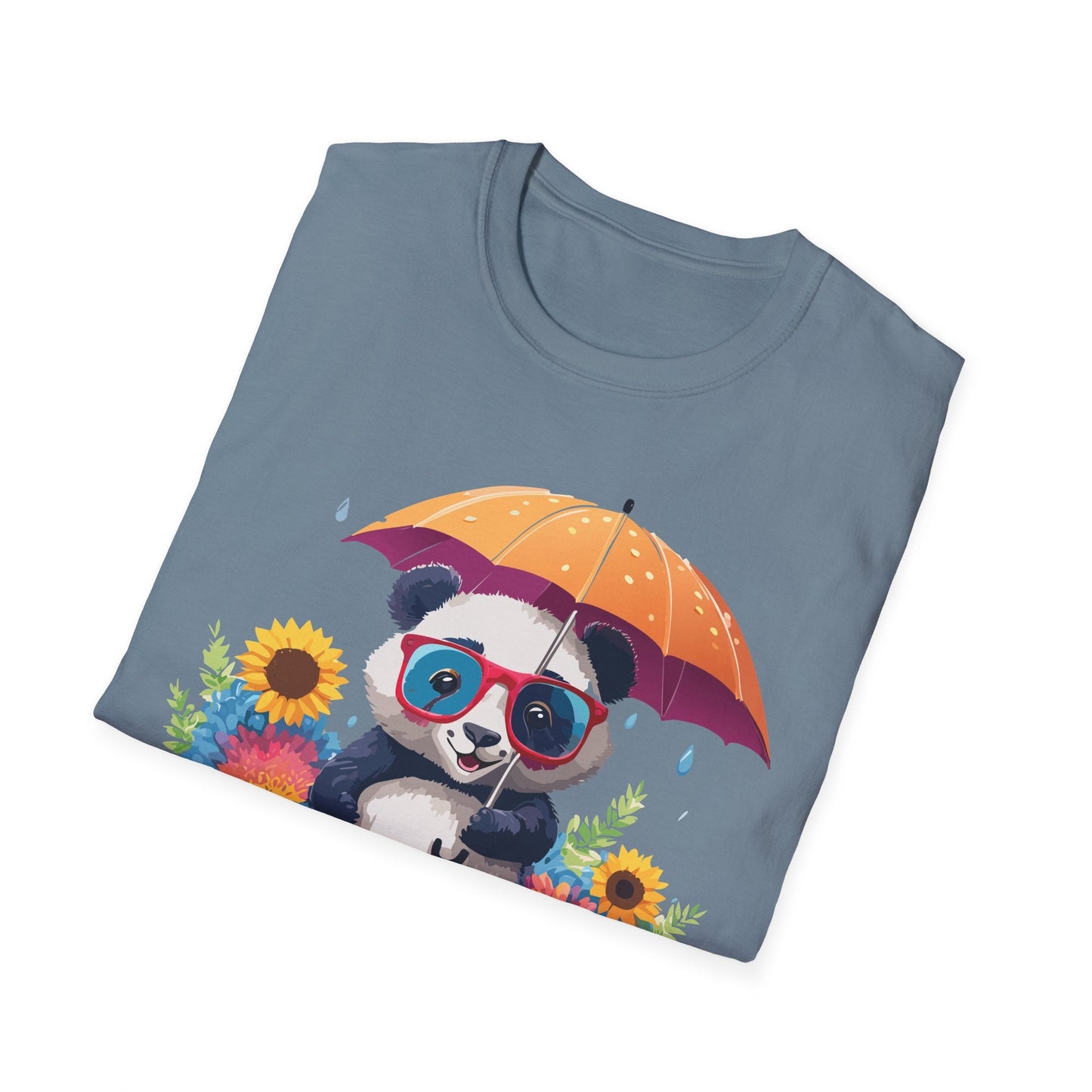 Panda Shirt Unisex Panda Tee Animal Graphic T Shirt Softstyle 64000 Cotton Breathable Everyday