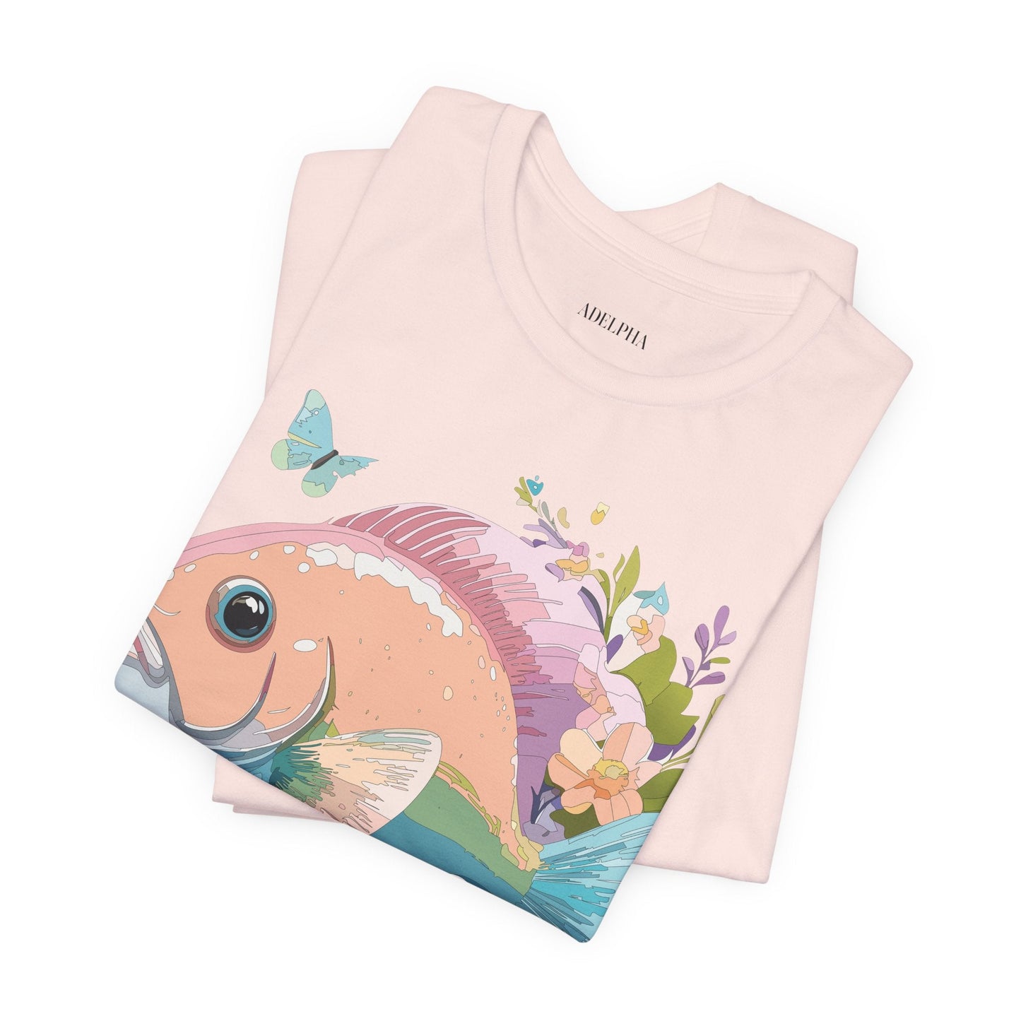 Fish Graphic Unisex 100 Cotton Vintage Artwork Tee 1