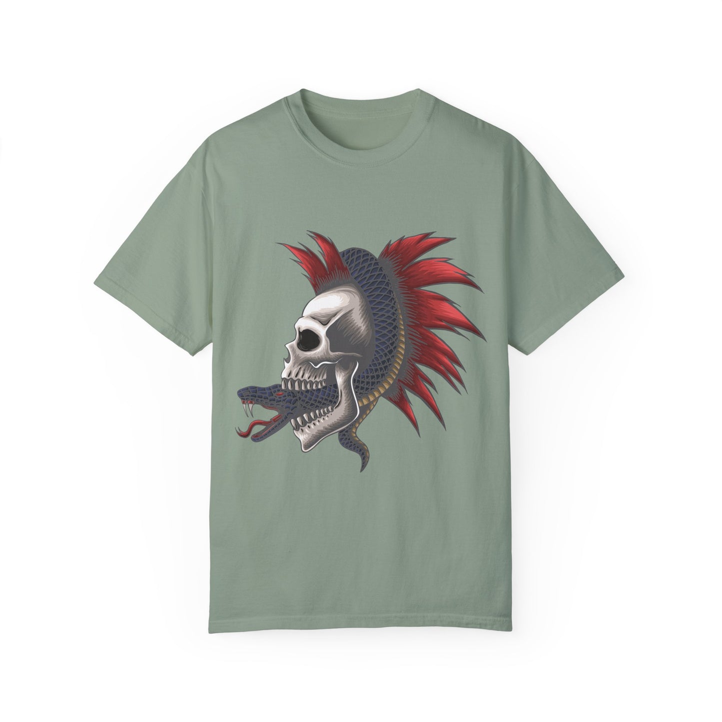 Unisex Cotton Tee Shirt with Skull