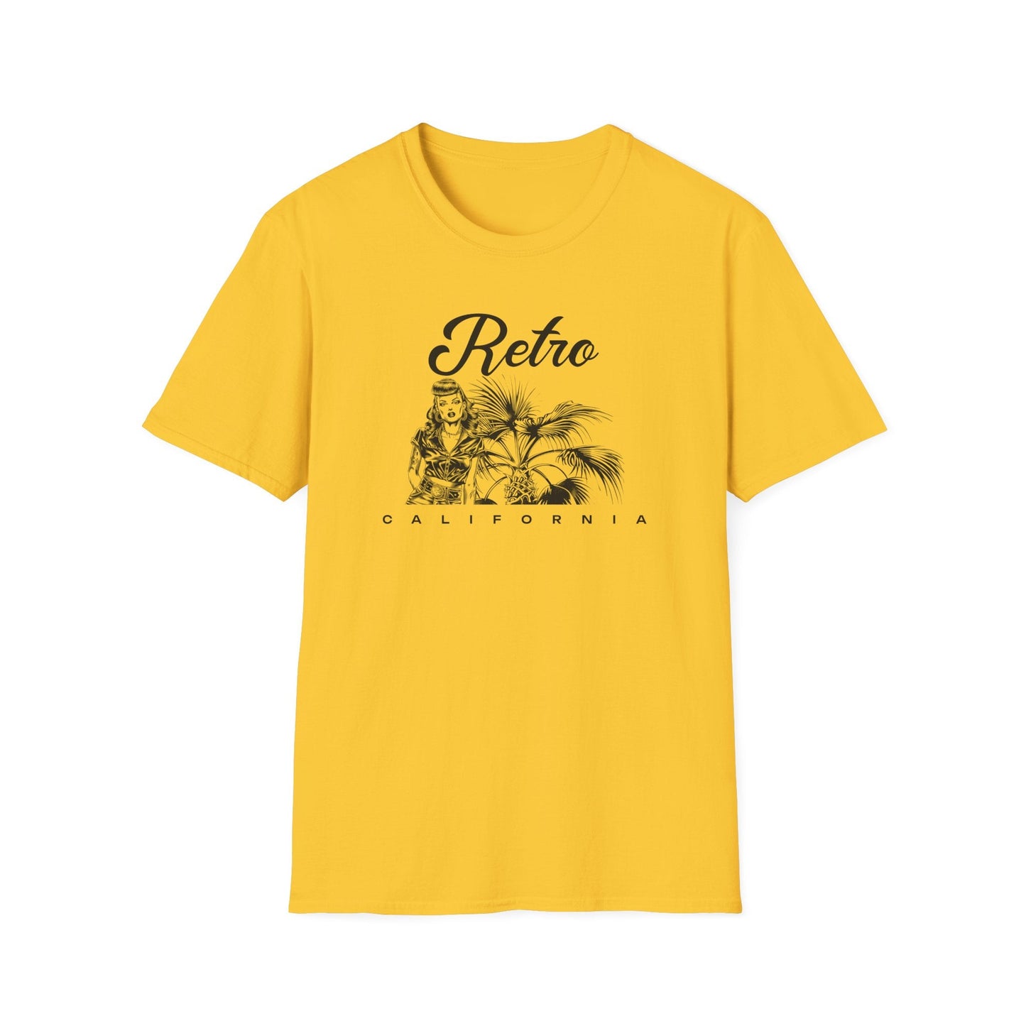 Retro California T-Shirt Unisex Cotton Vintage Palm Beach Graphic Tee