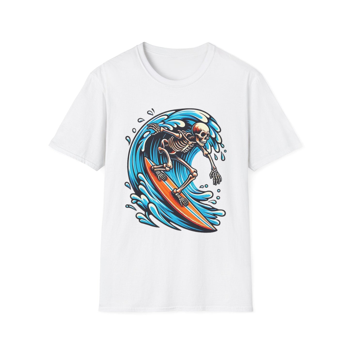 Skull Graphic Unisex Cotton T-shirt with Skeleton Artwork Design 10