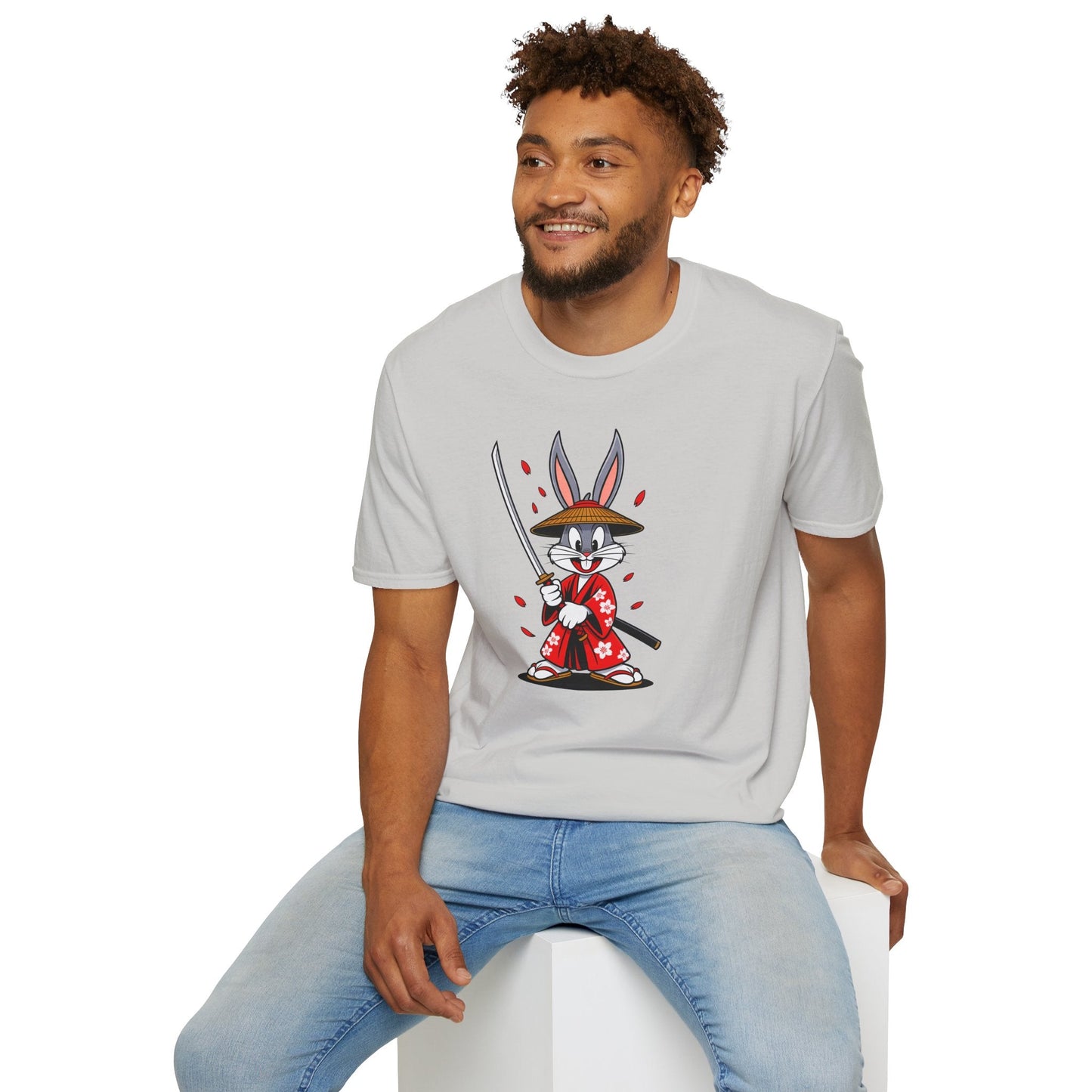 Bugs Bunny Graphic T Shirt Unisex Gildan Softstyle 64000 Cotton Tee Cartoon Animation Design