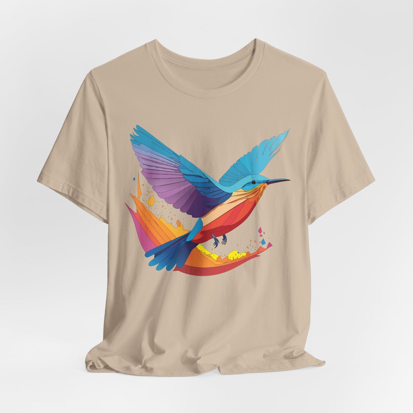 Unisex Animal Shirt Art Design Tee With Wild Animals Print Soft Comfortable Short Sleeve Tee