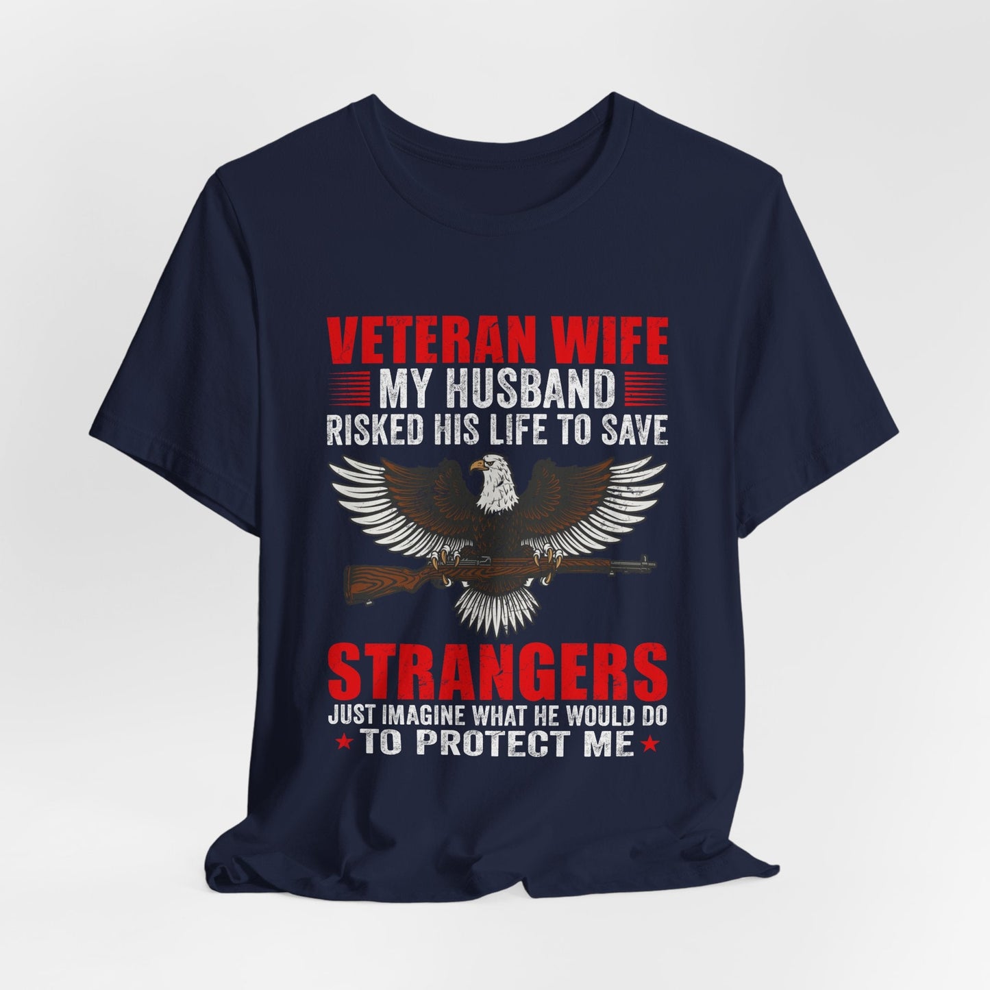 Army Veteran Patriotic Graphic Design Unisex Cotton T-Shirt v40