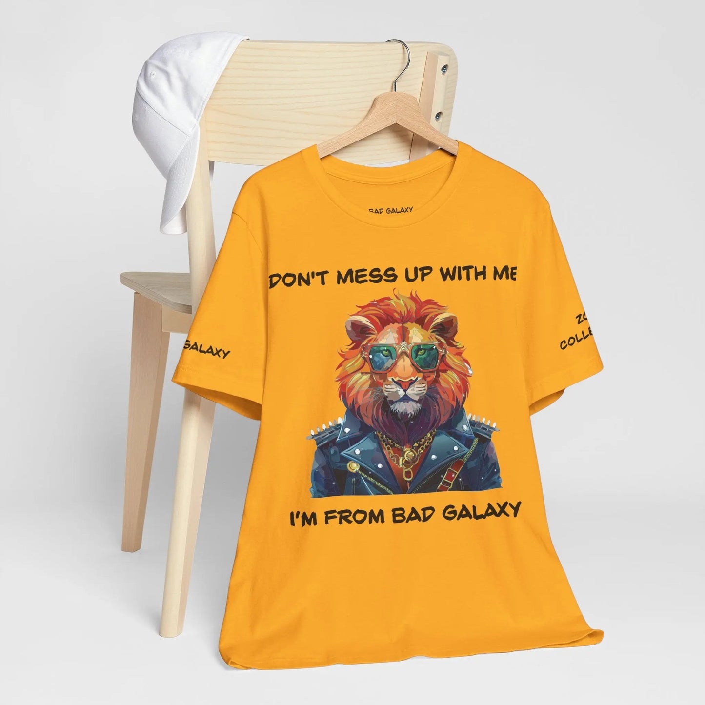 Bad Galaxy Animal T Shirt Made To Order 100 Percent Cotton Tee With Eco Friendly Inks Designed In US