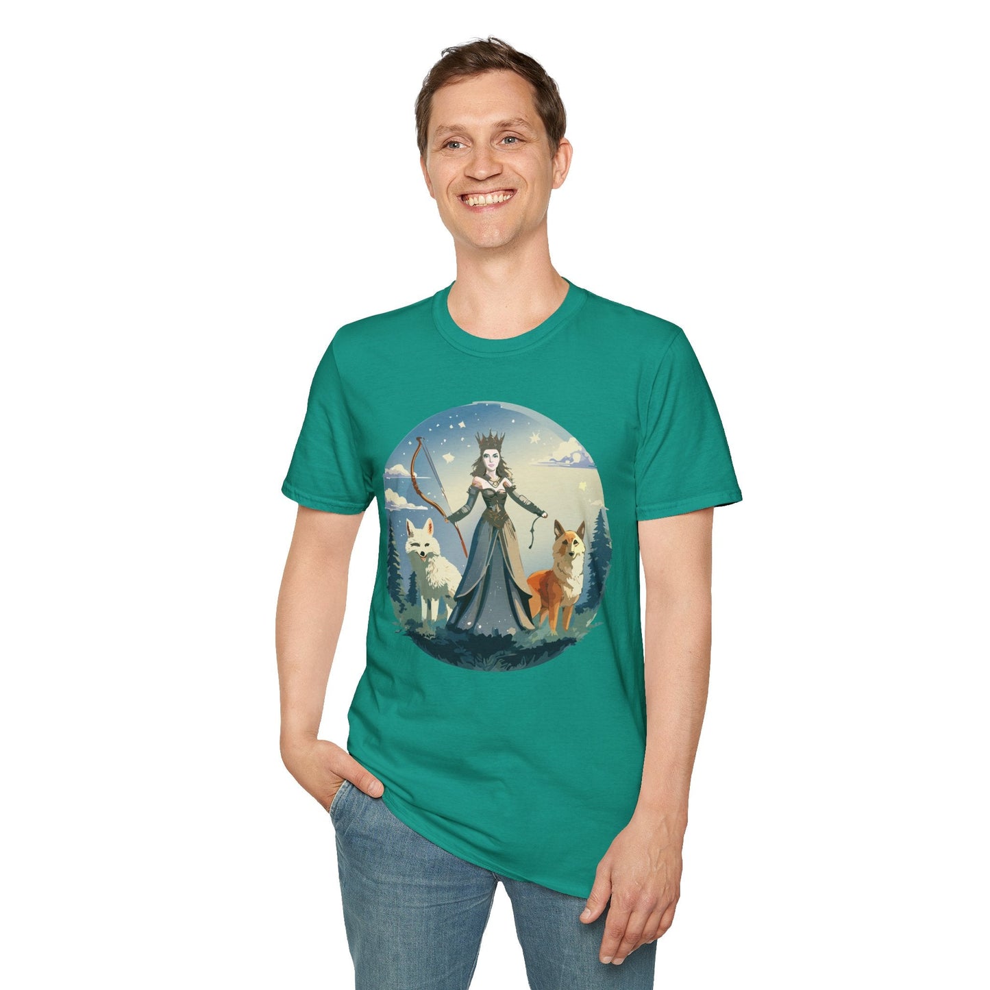 Women Graphic T Shirt Art Design Tee Unisex Softstyle Cotton Gildan 64000 Premium Comfort