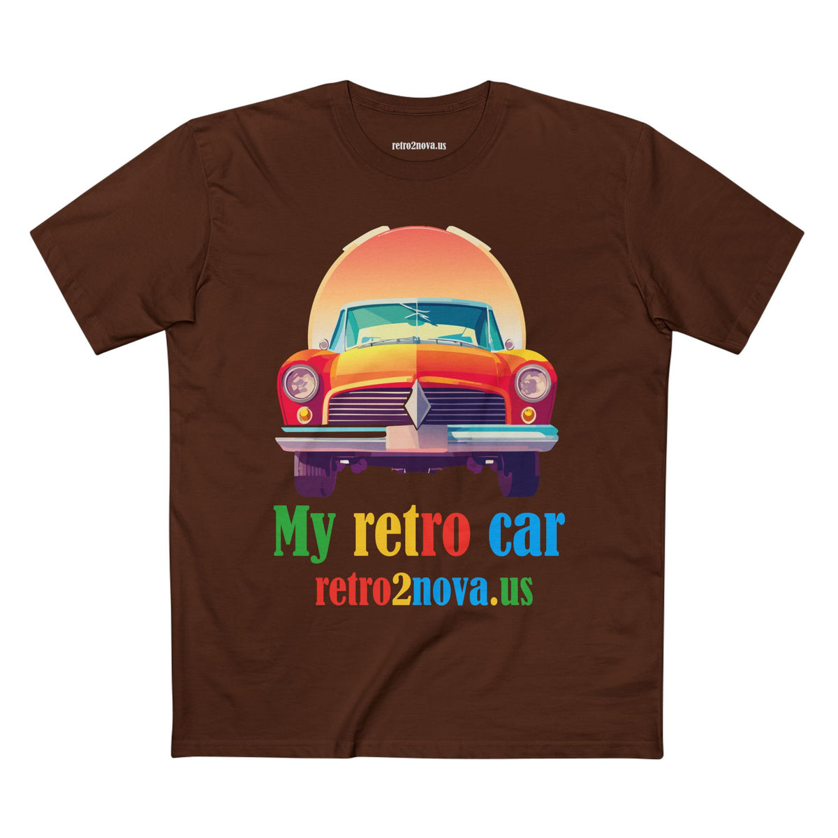 Retro Car Vintage Graphic Tee Staple Unisex 100 Cotton Tee Shirt - RC-10