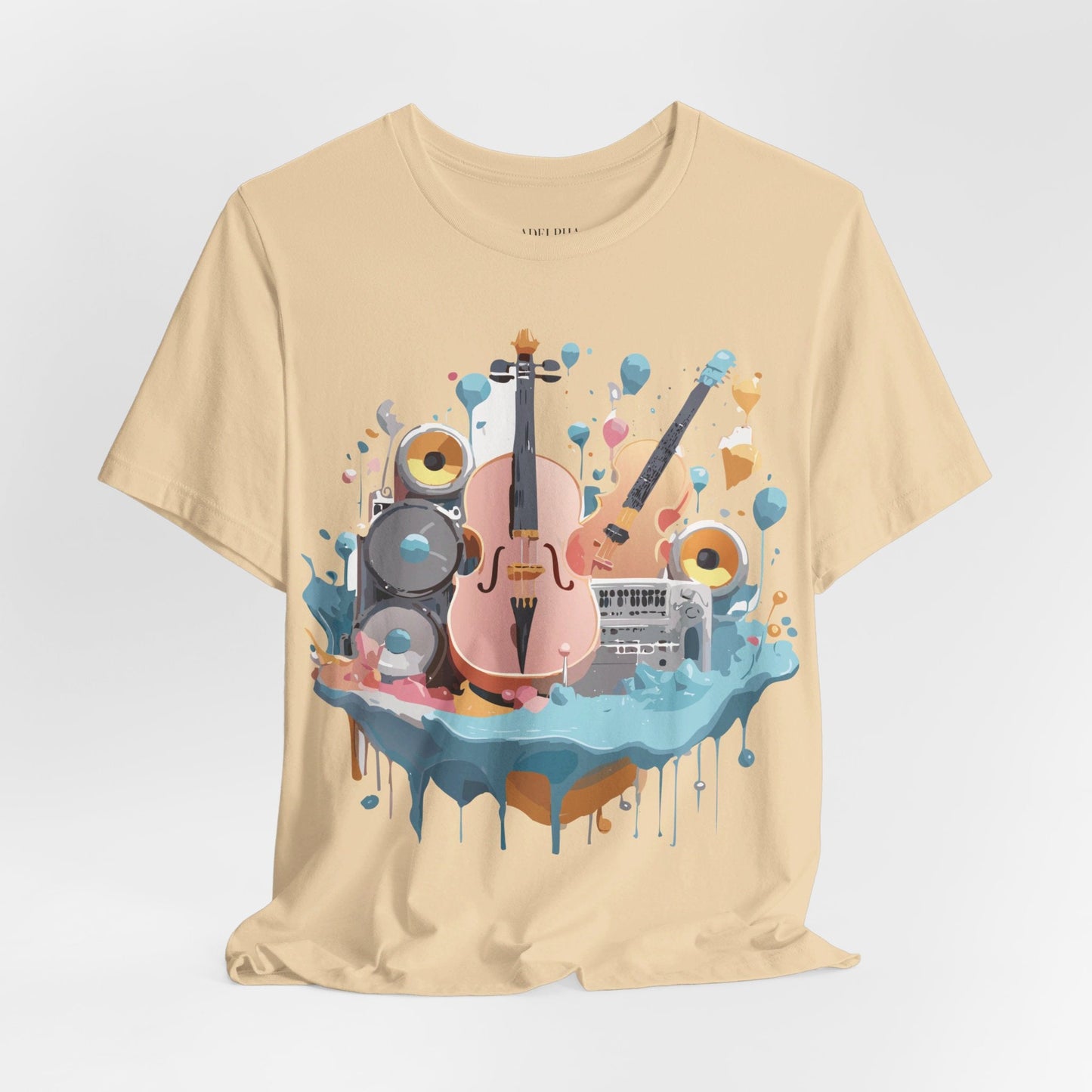 Adelpha Vintage Inspired Music Graphic T Shirt Unisex Jersey Short Sleeve Tee Artwork