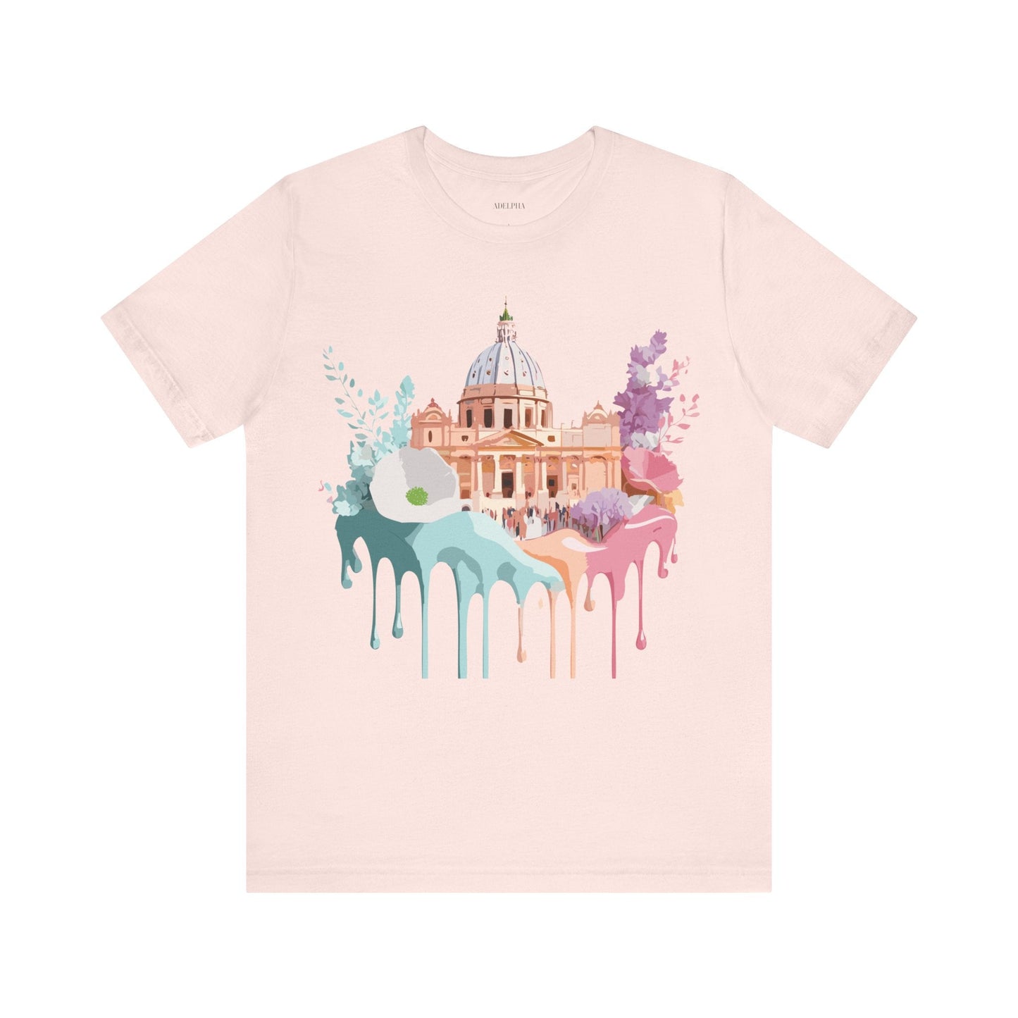 Adelpha Vintage Rome Tourist Shirt Graphic Tee Unisex Short Sleeve Art Design Artwork