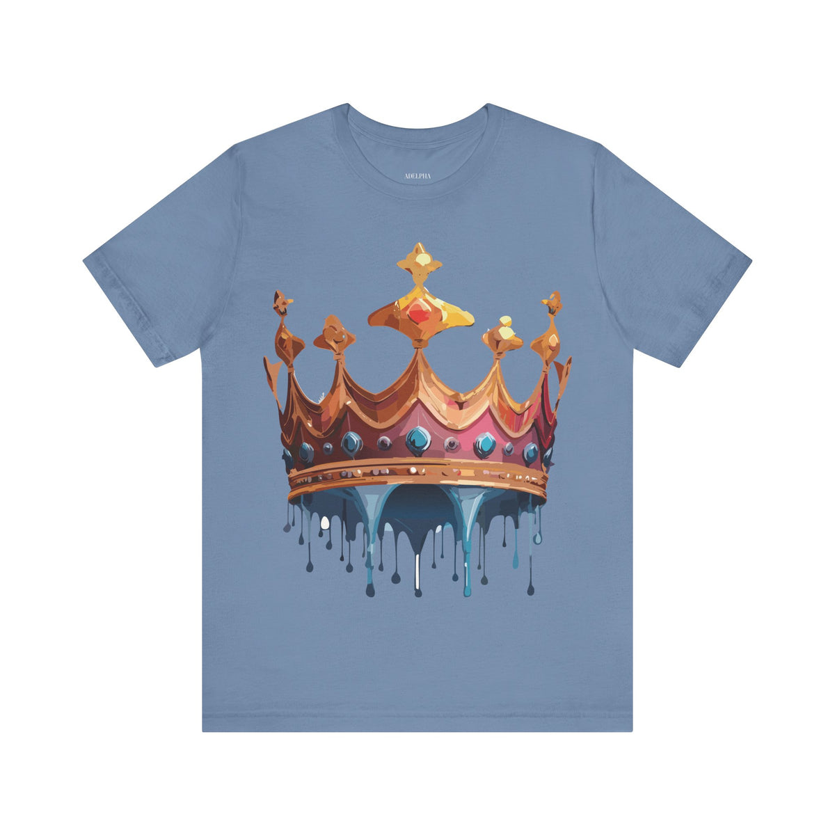 Crown Graphic Unisex Cotton Bella+Canvas Tee with Art Design n116