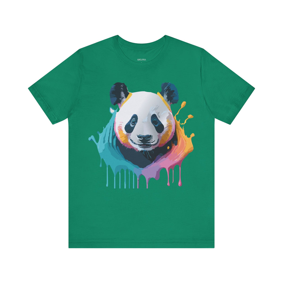 Panda Graphic Unisex Cotton Bella+Canvas Tee with Art Animal Design e54
