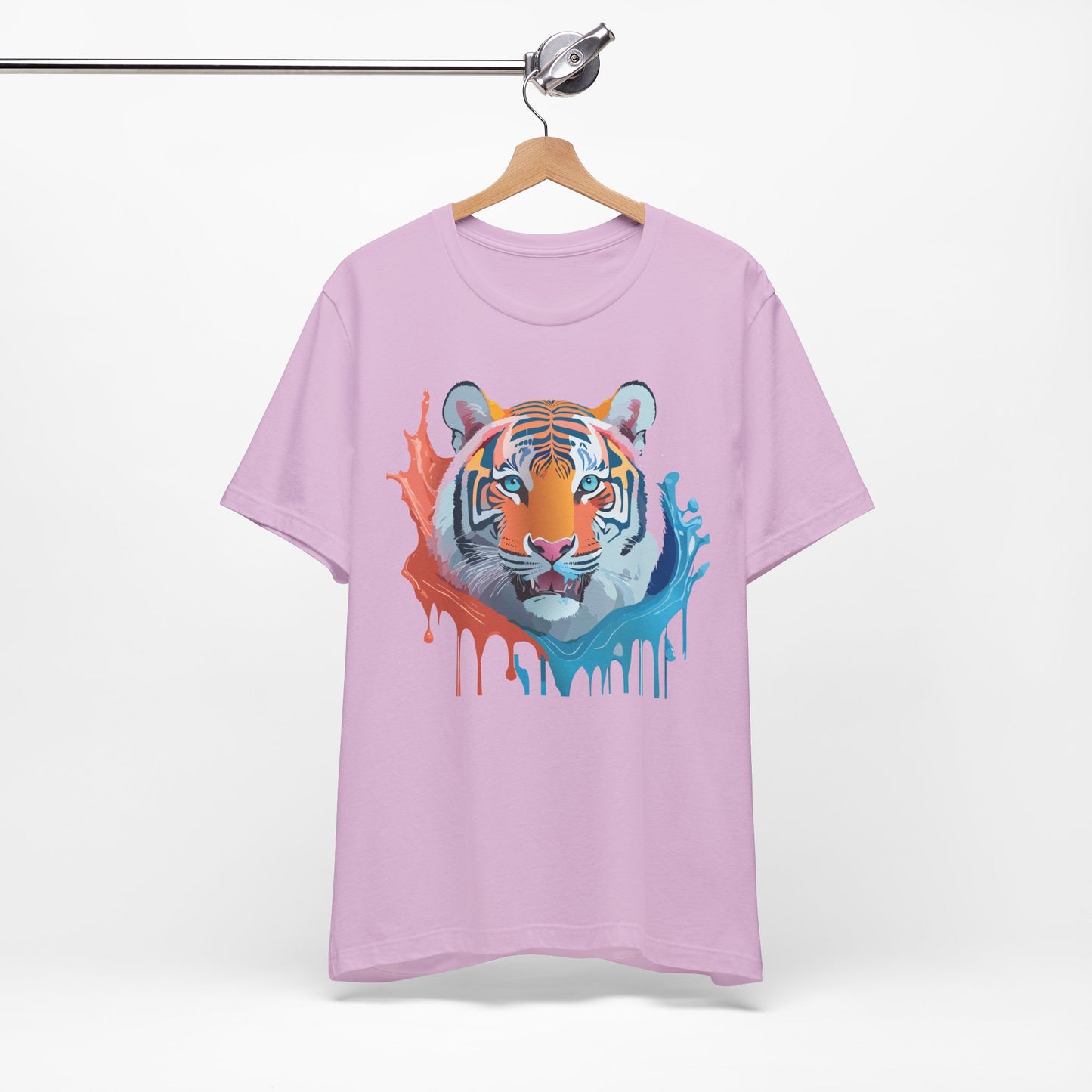 Unisex Tiger Tee, Animal Shirt, Tee Shirt with Tiger, Art T-Shirt, Animal Tees, Big Cat Shirt, Art Design T-Shirt 5