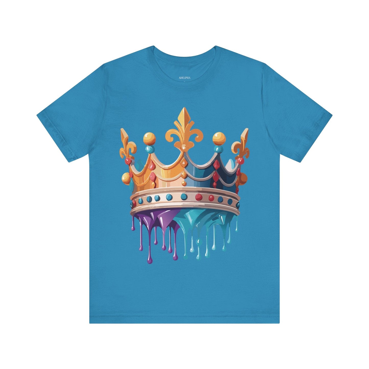 Adelpha Crown Graphic Tee Unisex Vintage Inspired Art Design Short Sleeve Shirt