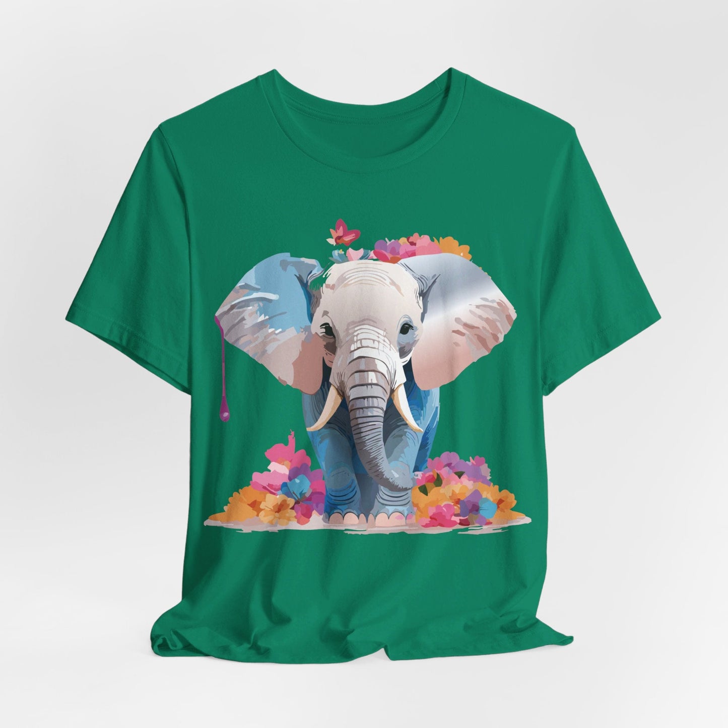 Elephant Graphic Tee Unisex Short Sleeve by Adelpha Premium Vintage Inspired Artwork