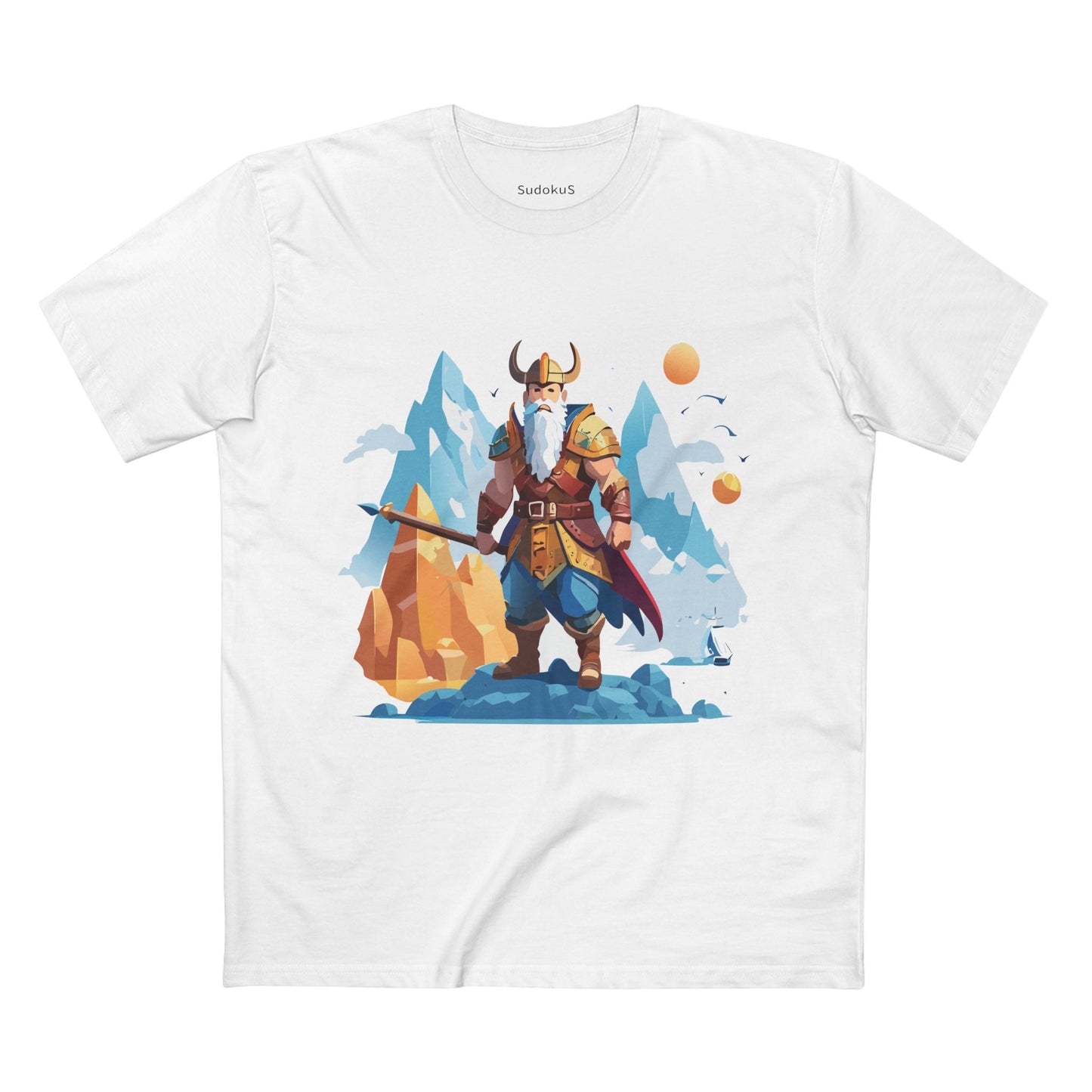 Viking Graphic Unisex 100 Cotton Staple Tee 5