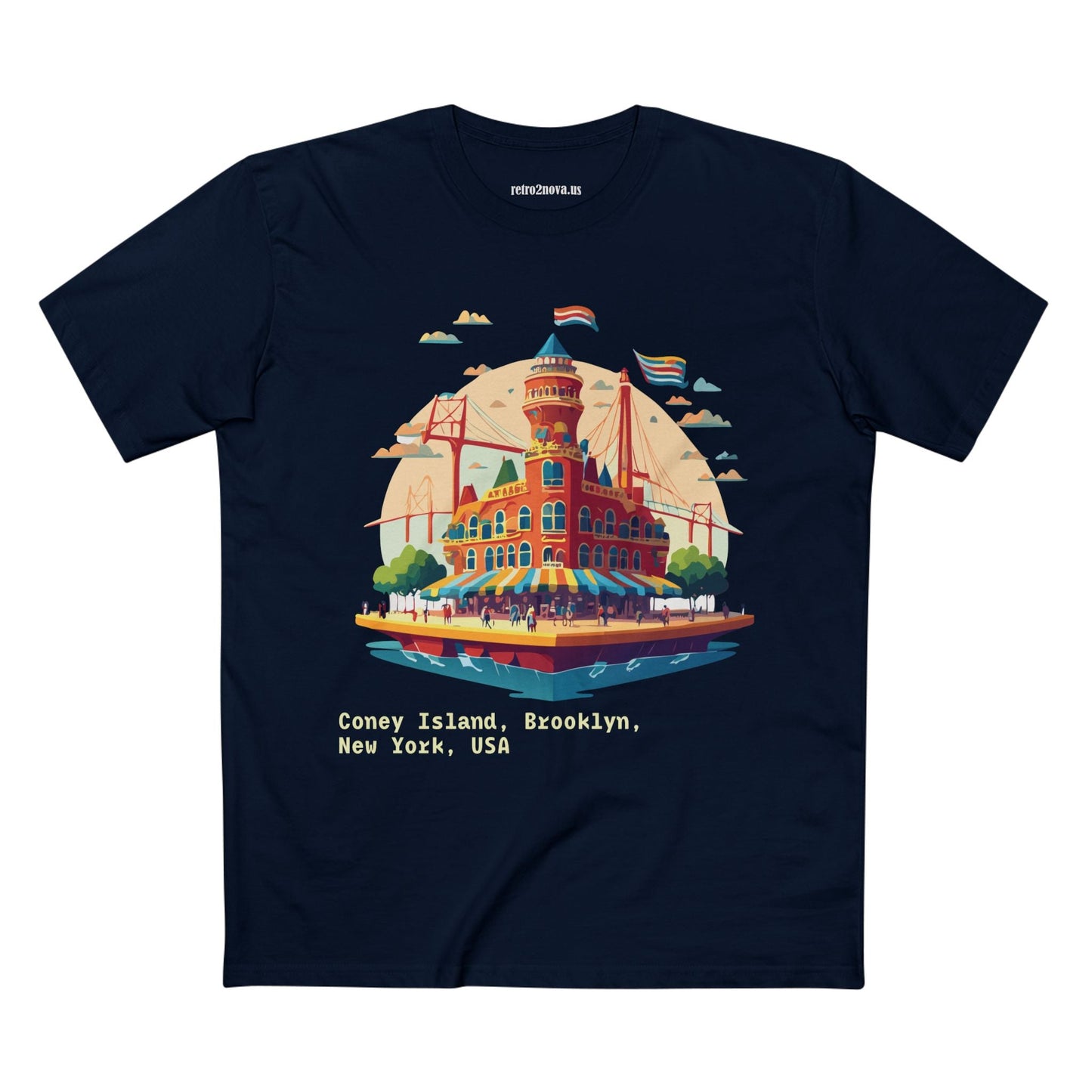 Unisex Brooklyn Travel Shirt With Original Art Design Premium Cotton Tee TT18 For Tourists