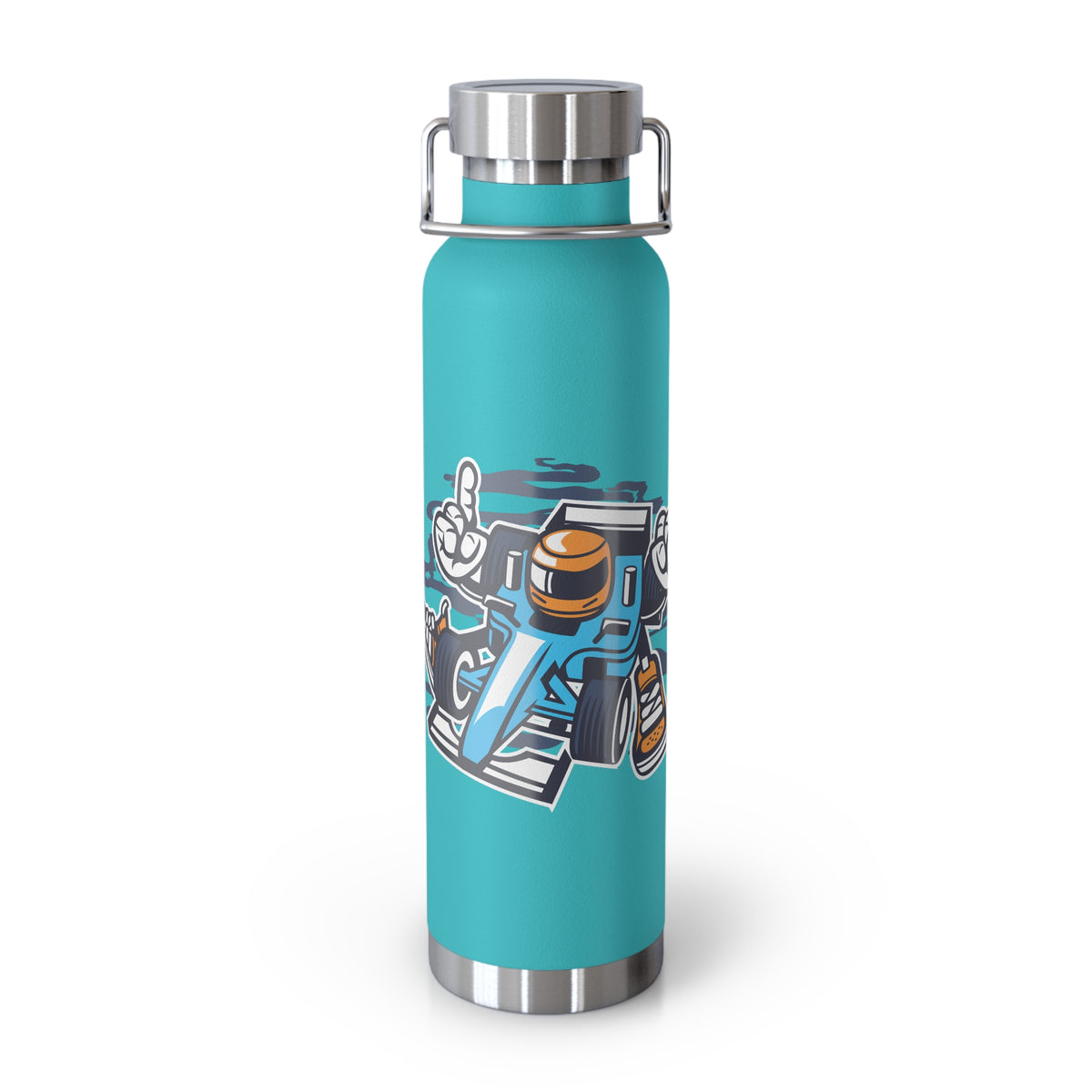 22oz Copper Insulated Water Bottle with Cartoon Design - CV107