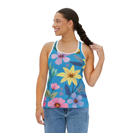 Camiseta de tirantes de verano con estampados florales