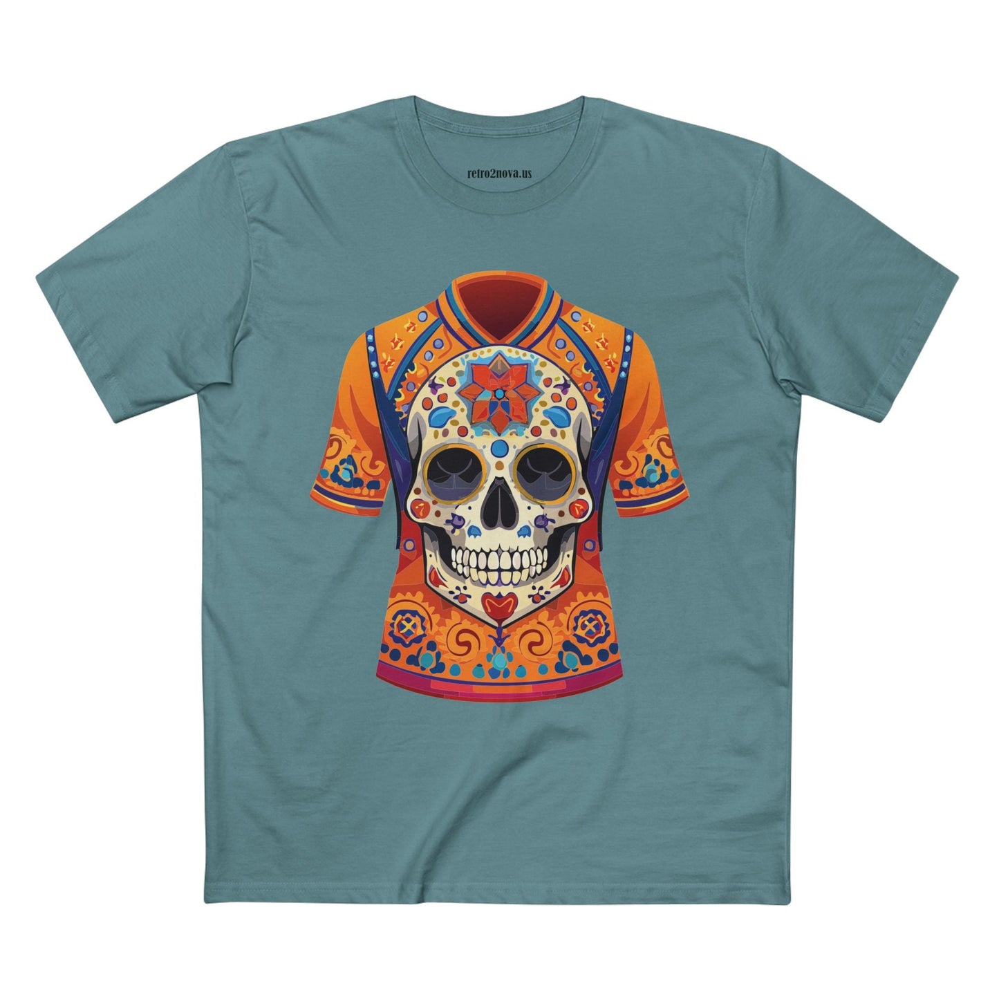 Skull Skeleton Shirt Unisex Premium Cotton Tee Art Collection Original Design Retro2Nova SS30