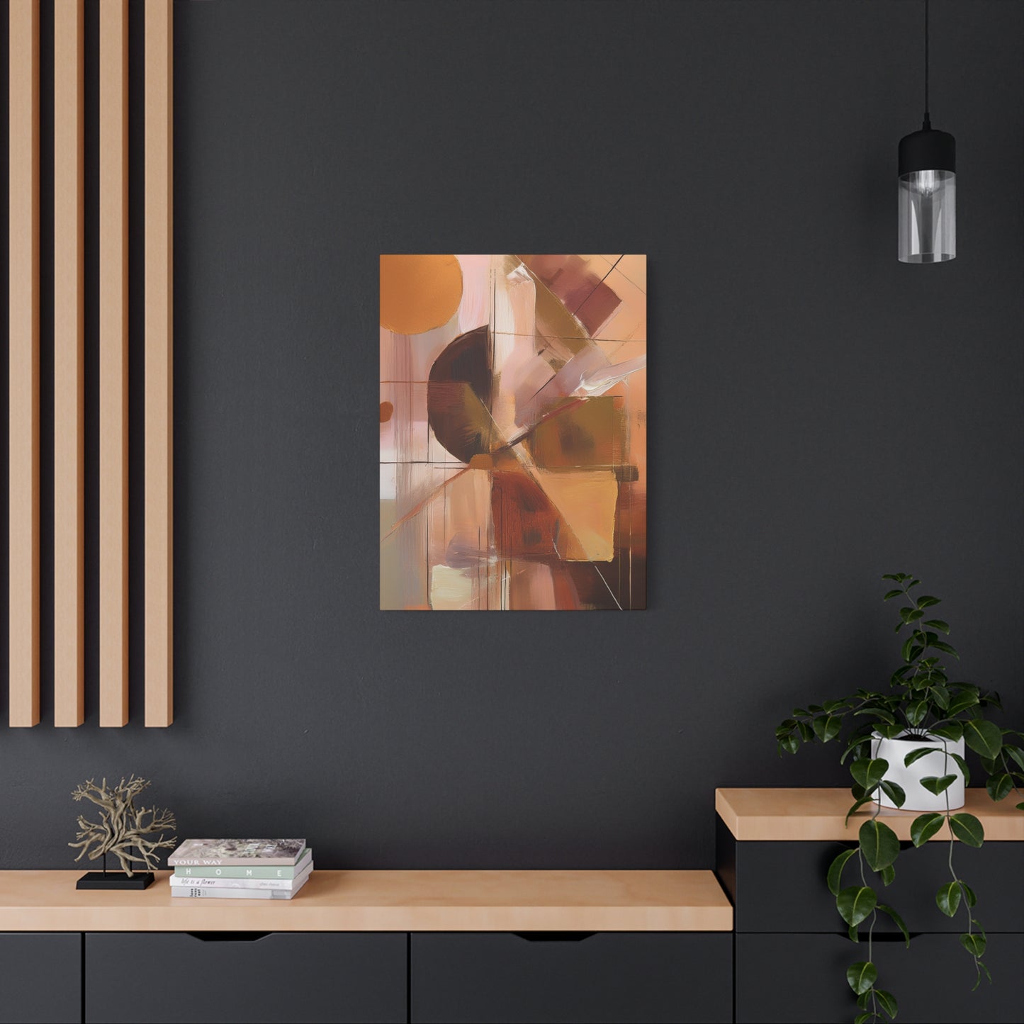 Abstract Geometric Painting Print Canvas 20x24,20x30,24x30 24x32,24x36,30x40 32x48,36x48,40x60 Pine-Wood Inner Frame ABS-50