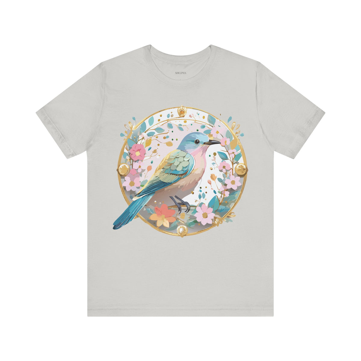 Medallion Graphic Unisex Cotton Bella+Canvas Tee with Art Design d46