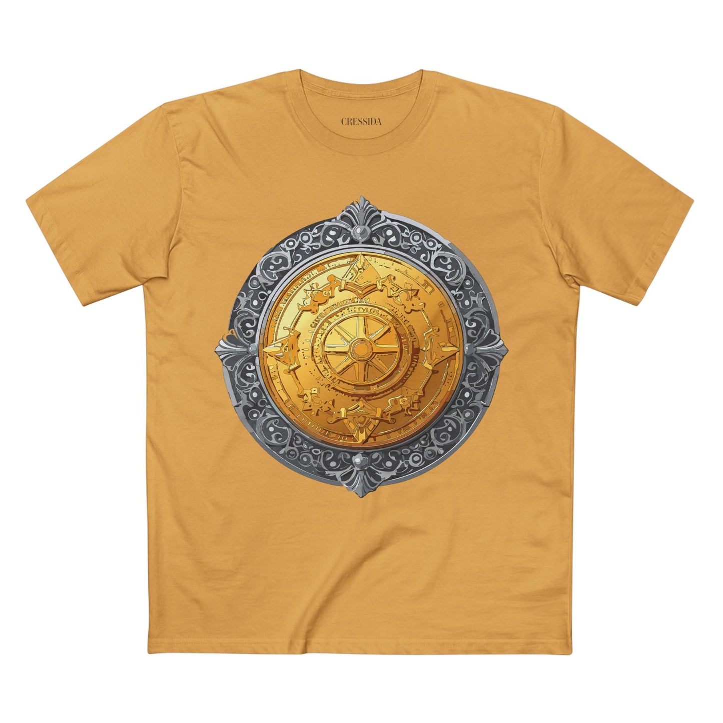 Antique Gold Coin Graphic Design T-Shirt Unisex 100 Cotton With Golden Print Artwork Tee 10