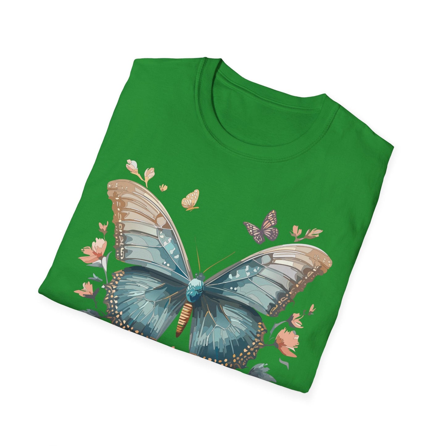 Butterfly Shirt Unisex Monarch T Shirt Gildan Softstyle 64000 Ring Spun Cotton Tee Breathable Comfort