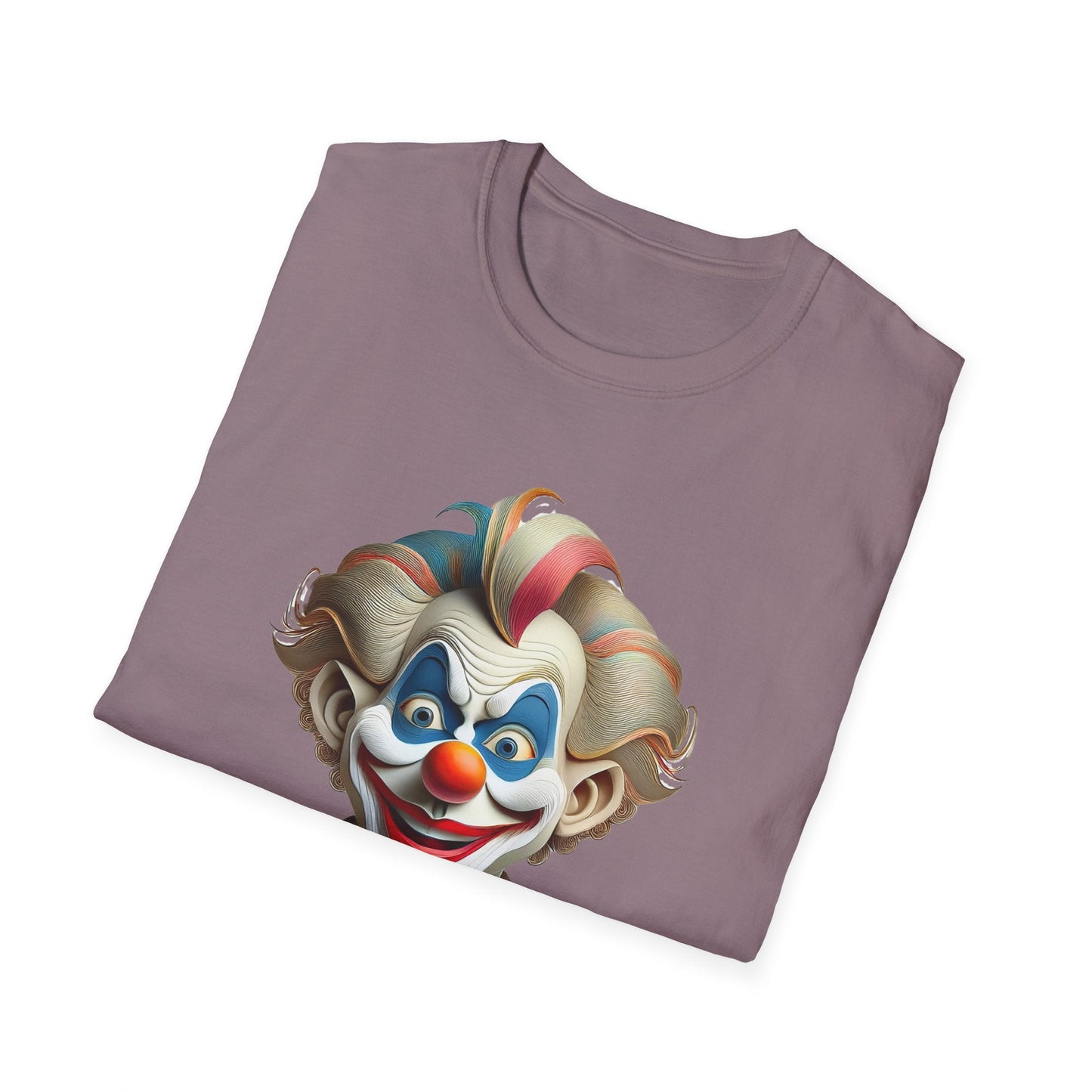 Unisex Clown Shirt Funny Man Circus Tee Softstyle Gildan 64000 Short Sleeve Everyday Comfort