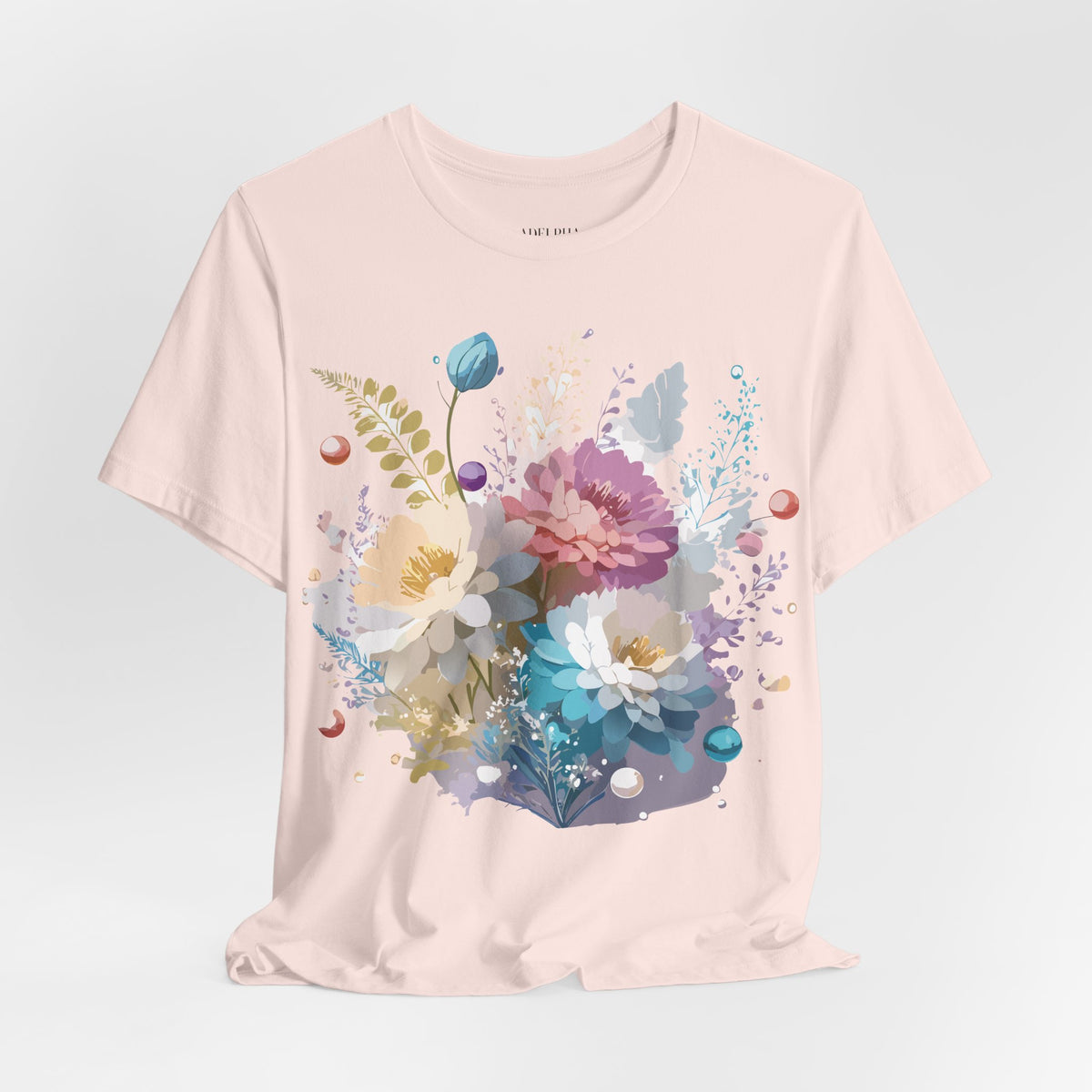 Floral Graphic Tee Shirt - Bella+Canvas Unisex 100 Cotton 8