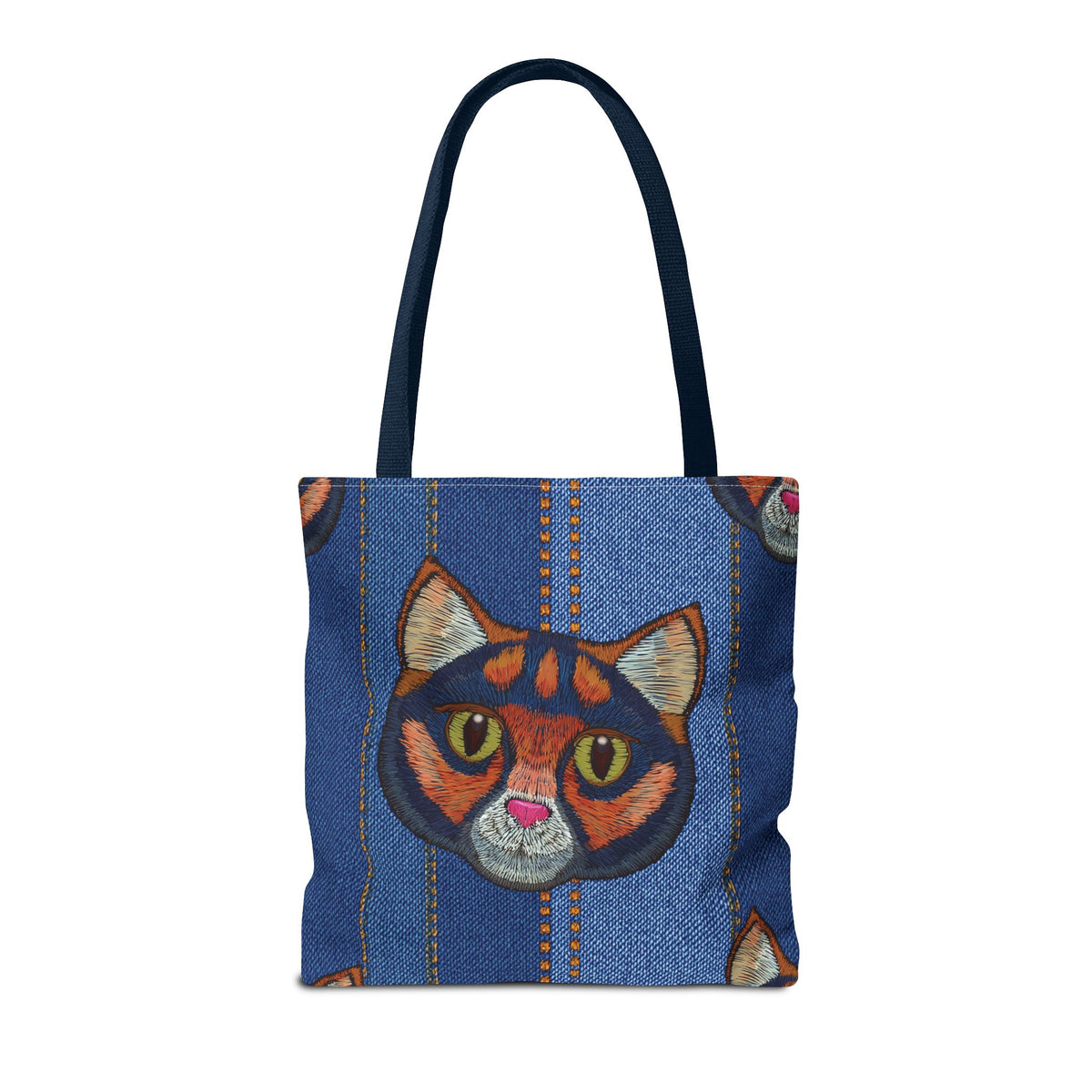 Denim Fabric Imitation Print Unisex Canvas Bag Poly Spun 3 Sizes Tote Bag 190