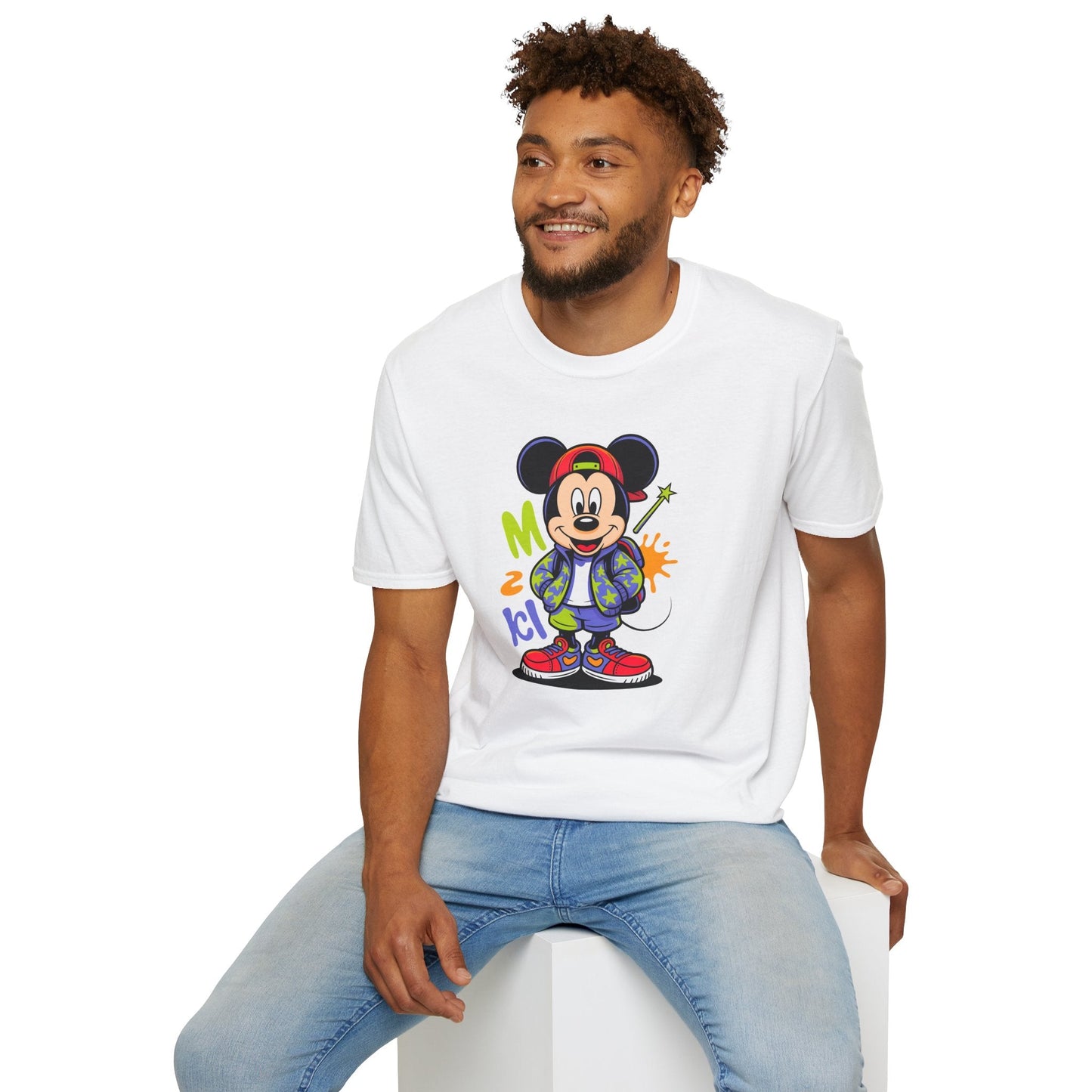 Cartoon T Shirt With Animation Design Unisex Gildan Softstyle 64000 Tee For Funny Animals