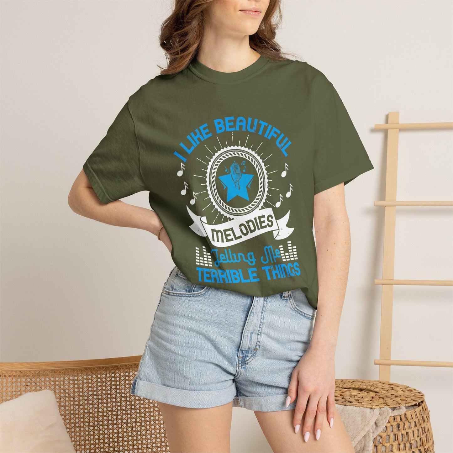 Music Graphic Design Unisex Cotton T-shirt m9