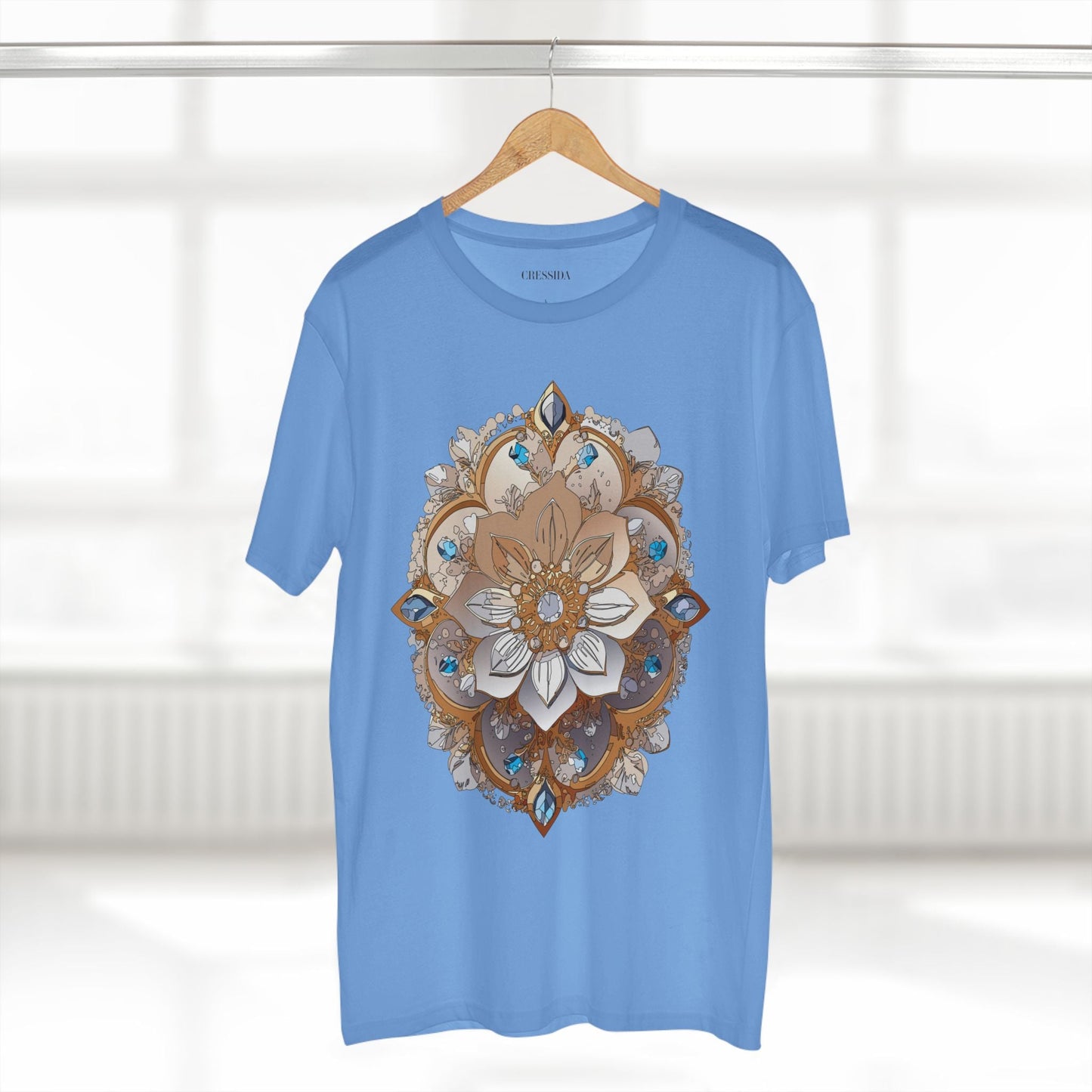 Floral Graphic T-Shirt Unisex 100 Cotton Art Design with Antique Flowers Tee 20