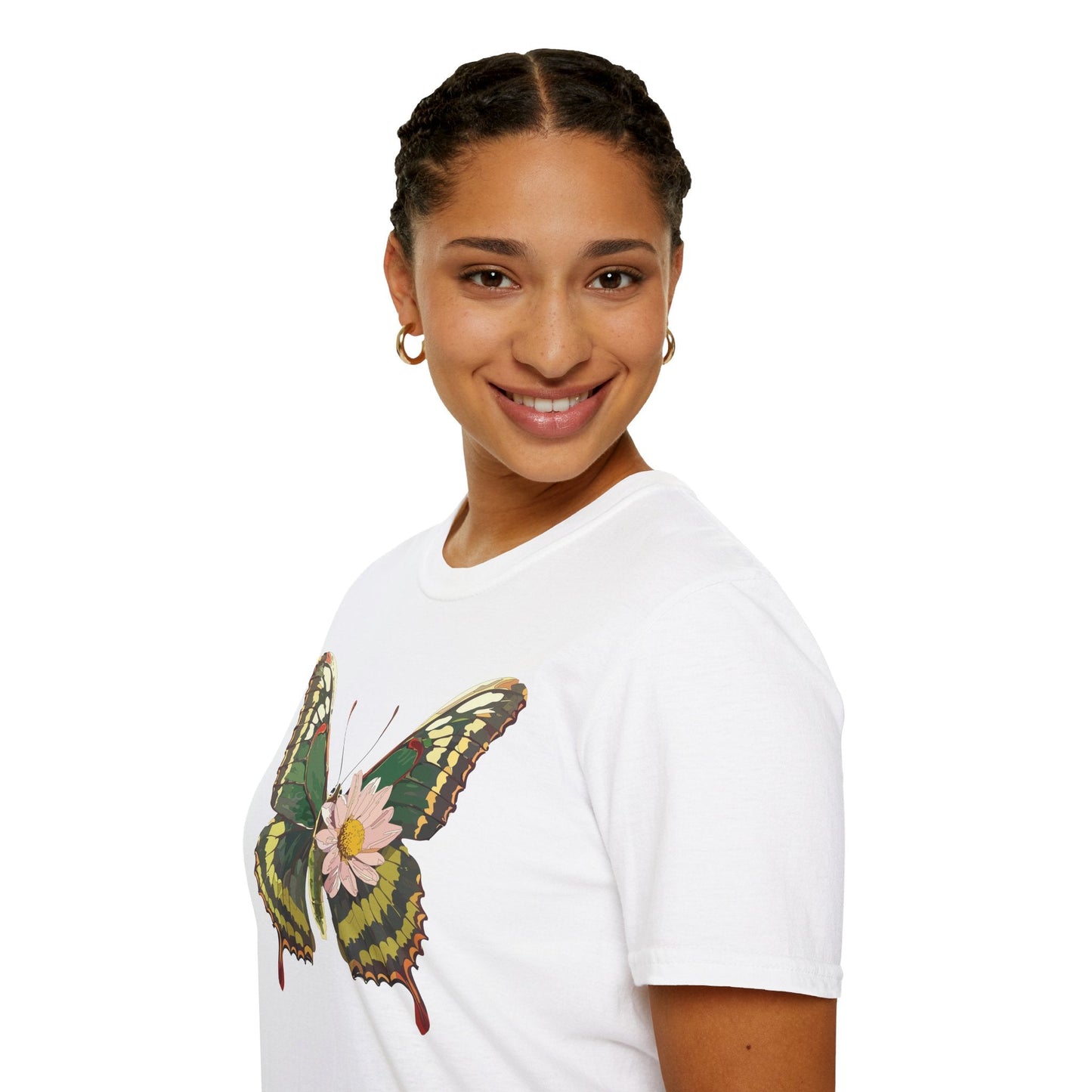 Butterfly Shirt Unisex Monarch Butterfly Tee Gildan Softstyle 64000 100% Ring Spun Cotton
